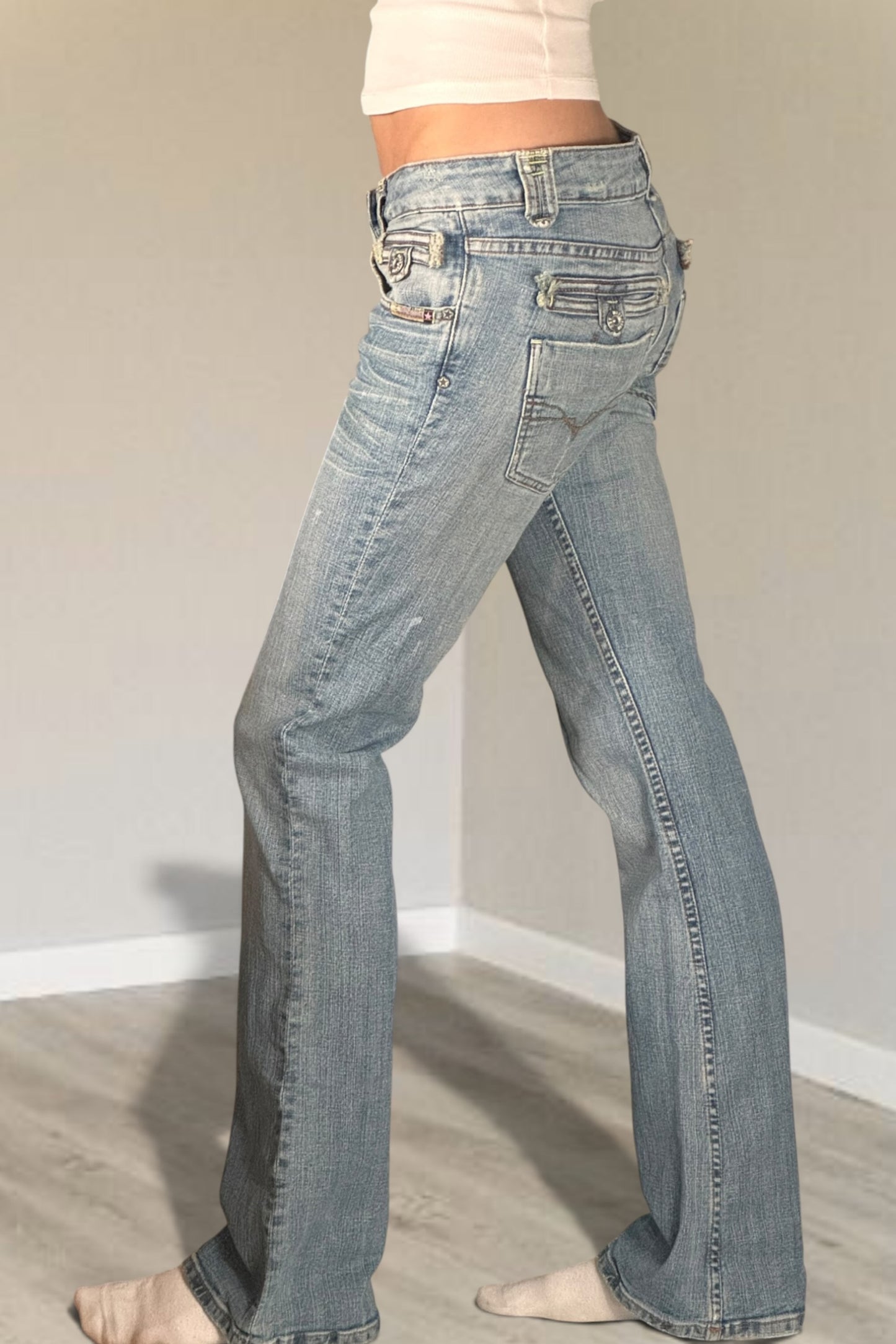 Low-rise jeans size: S