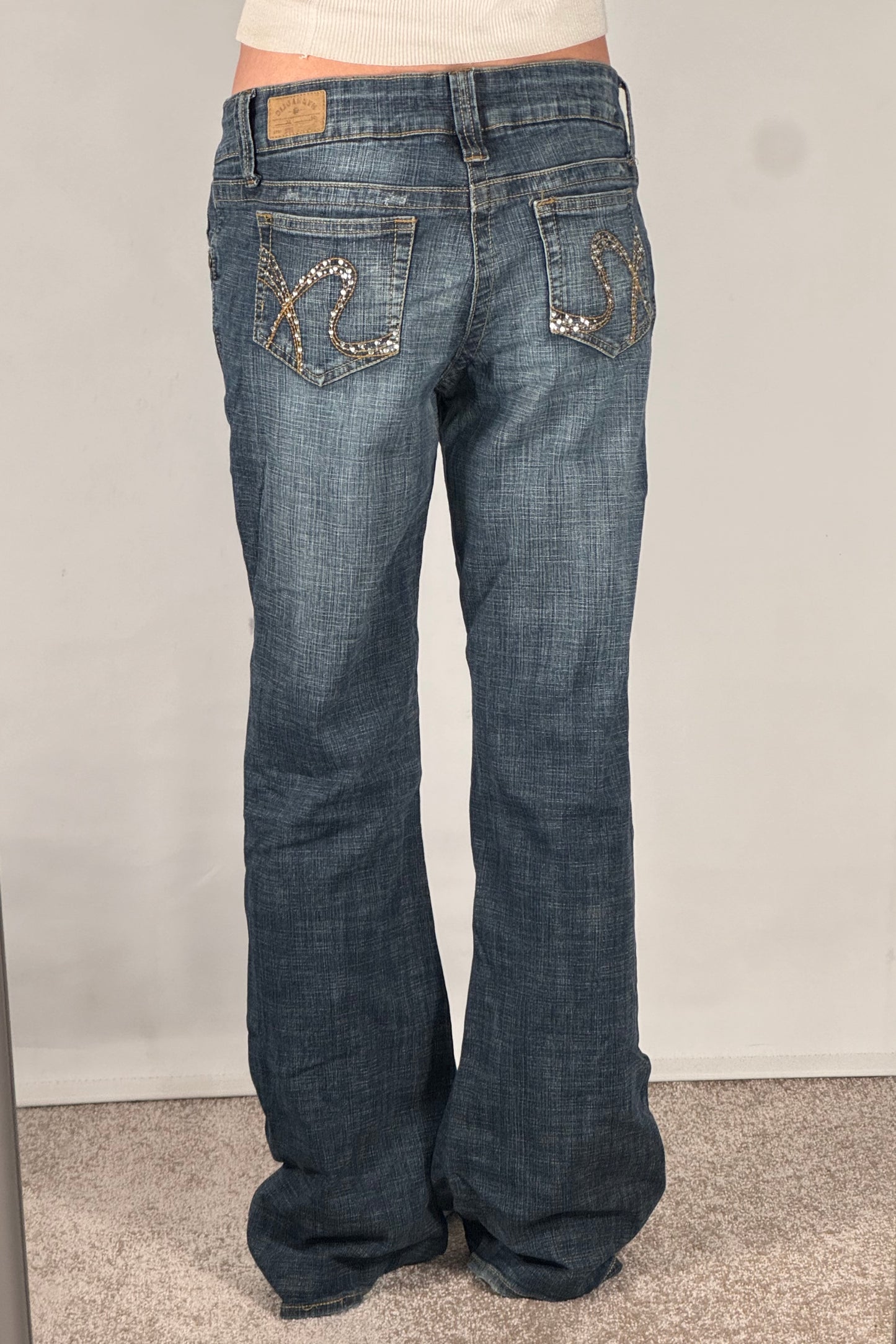 Lågmidjade jeans stl: S/M