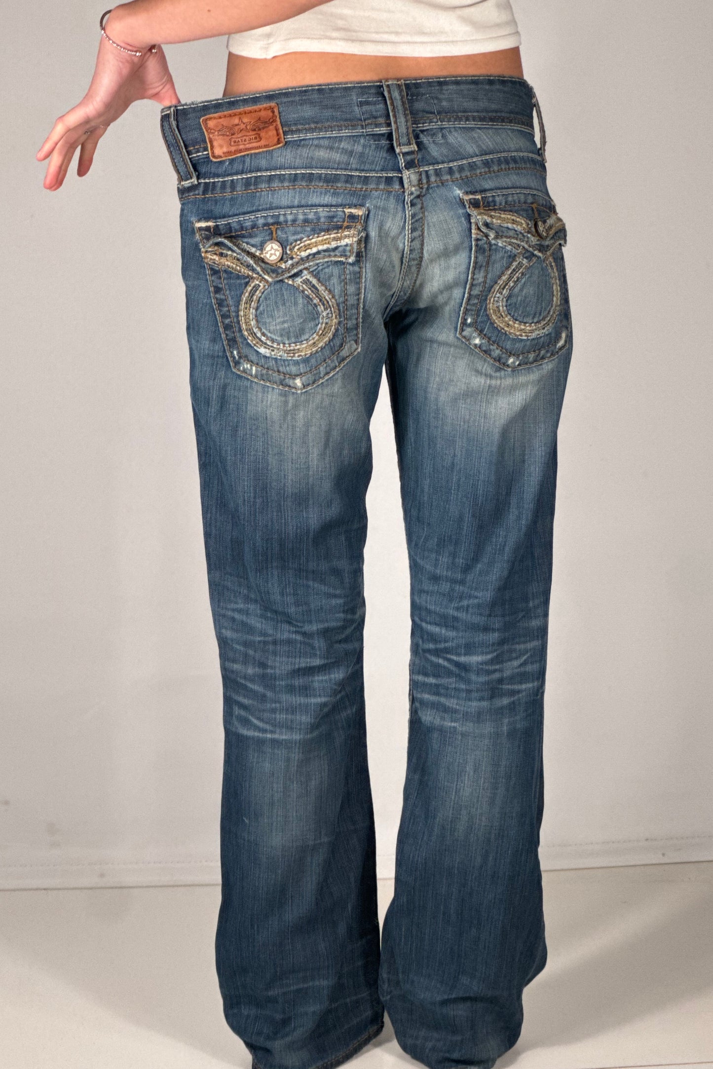 Lågmidjade jeans stl: M