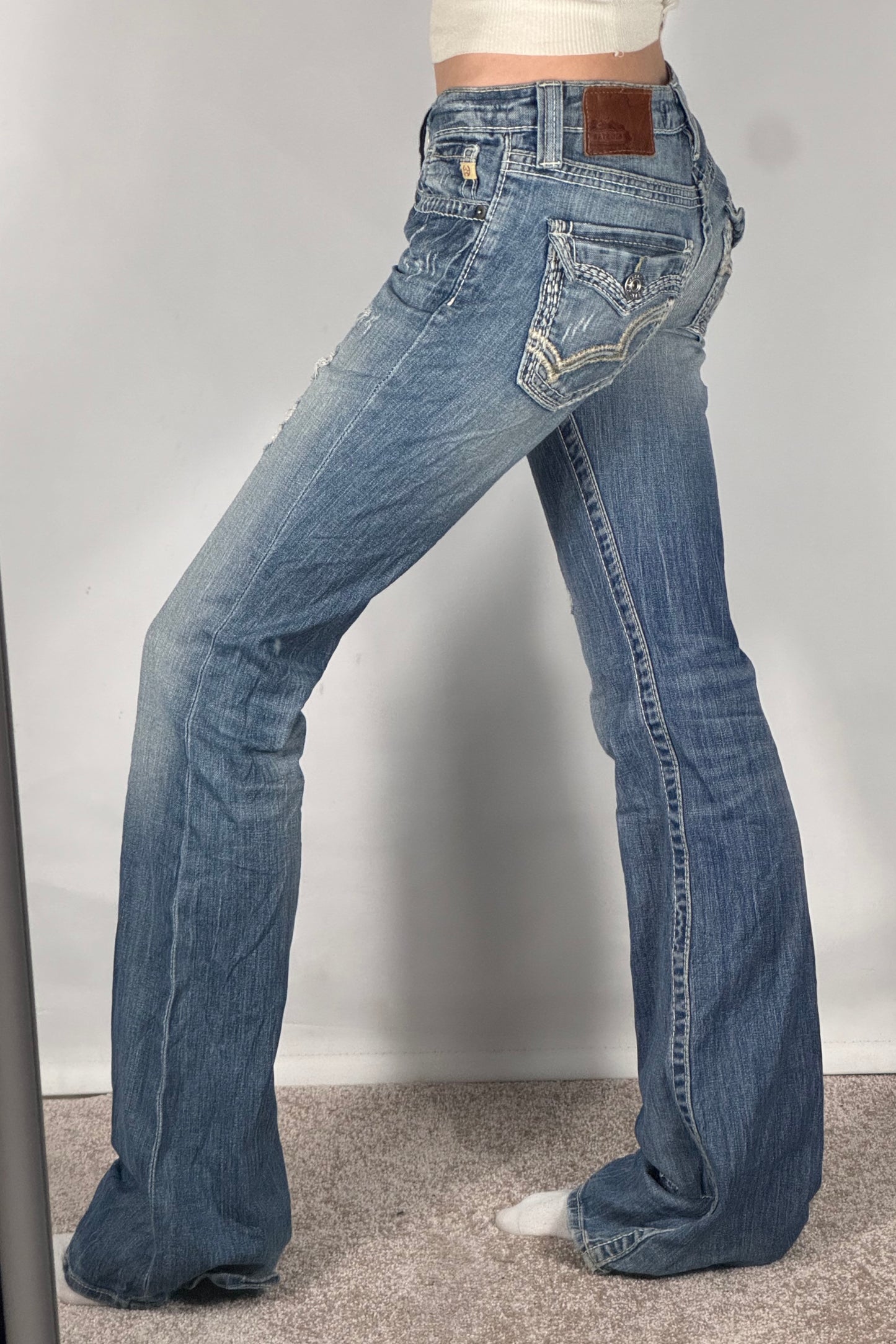 Lågmidjade jeans stl: S