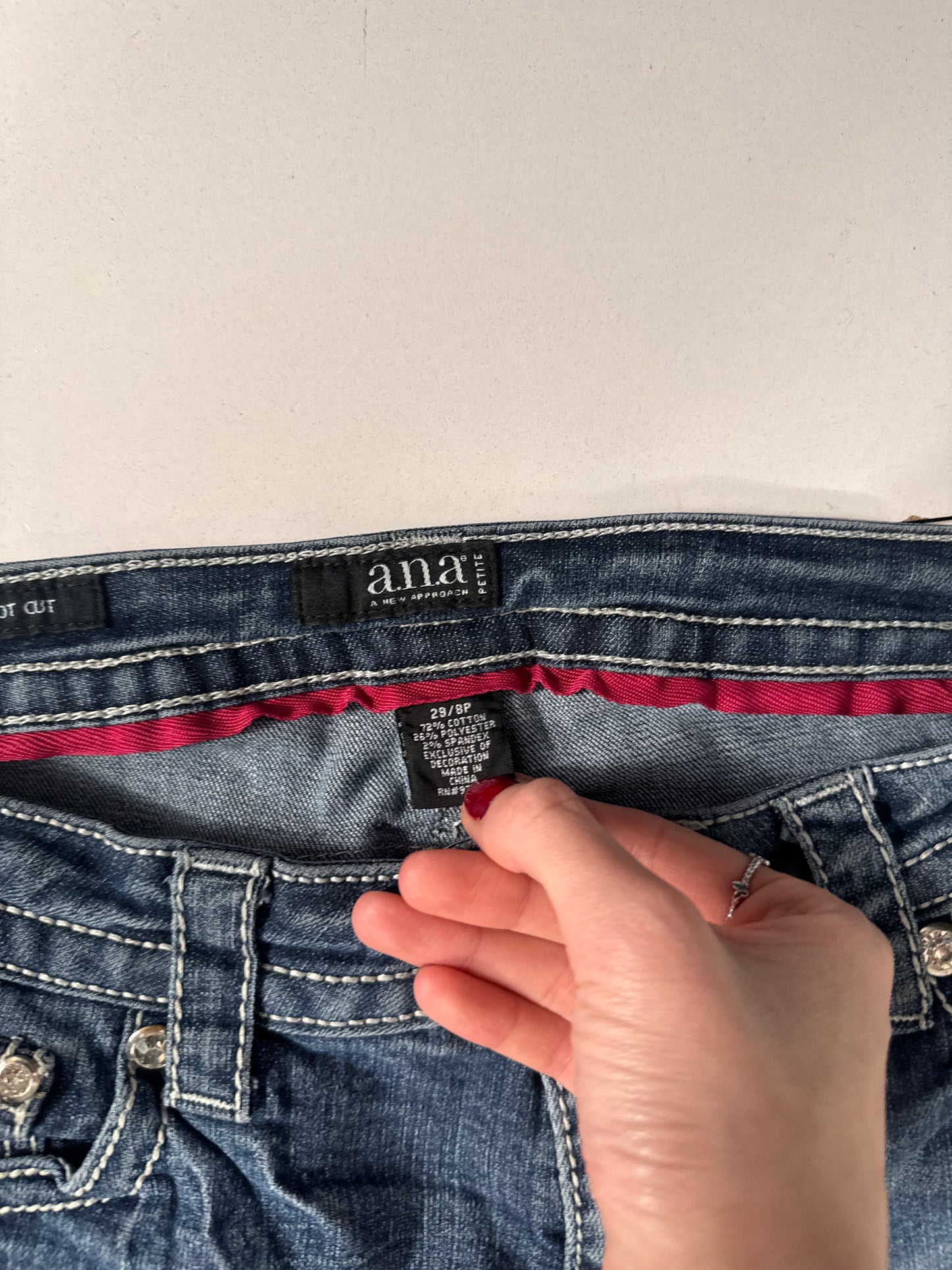 Lavtaljede jeans str: S