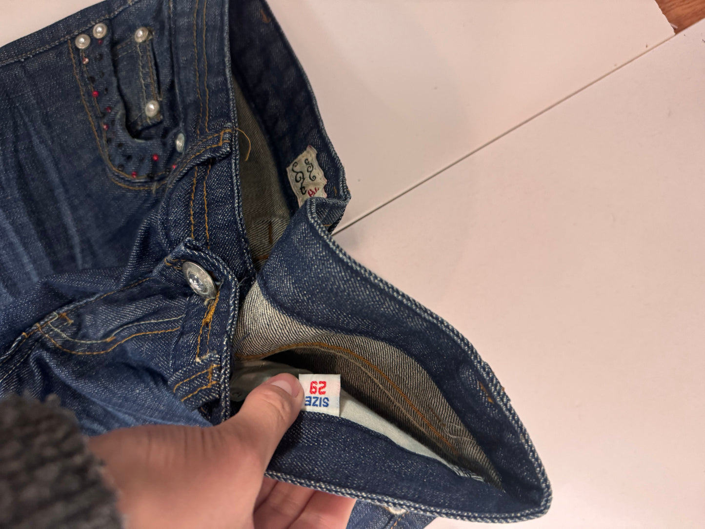 Lågmidjade jeans stl: S