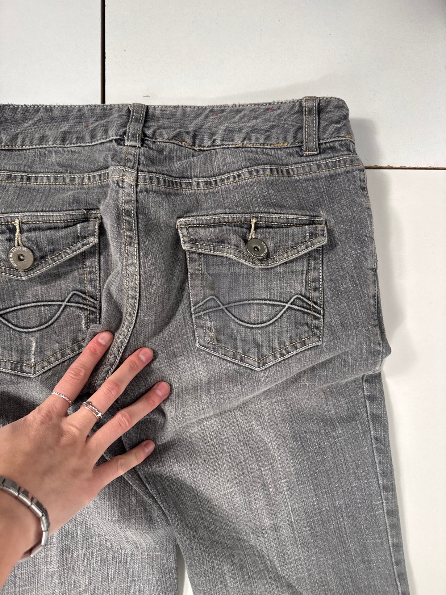 Lavtaljede jeans str: S