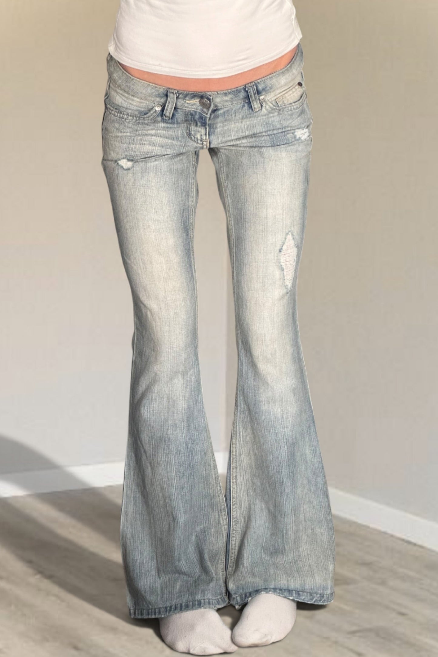 Lågmidjade jeans stl: S