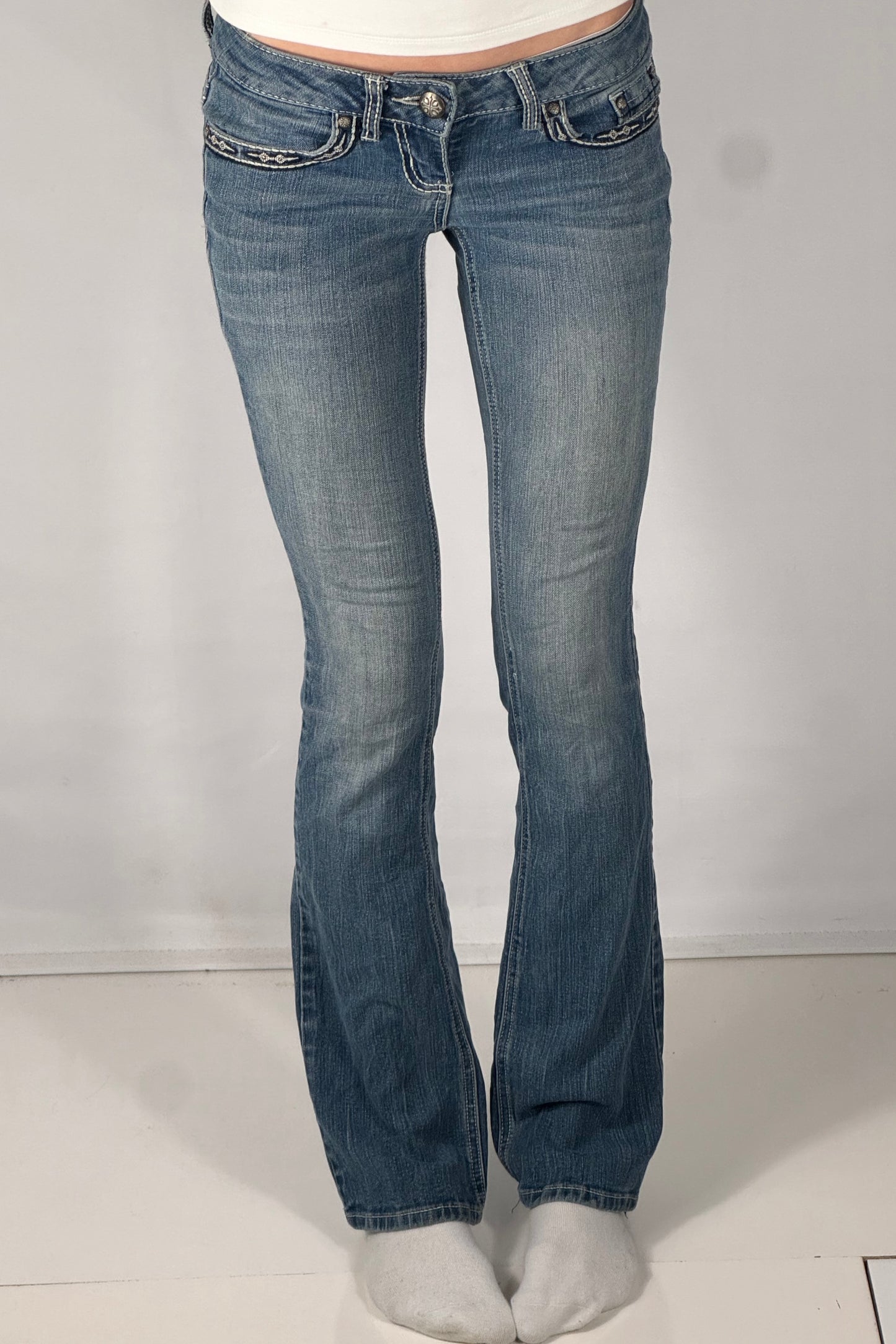 Lågmidjade jeans stl: XS