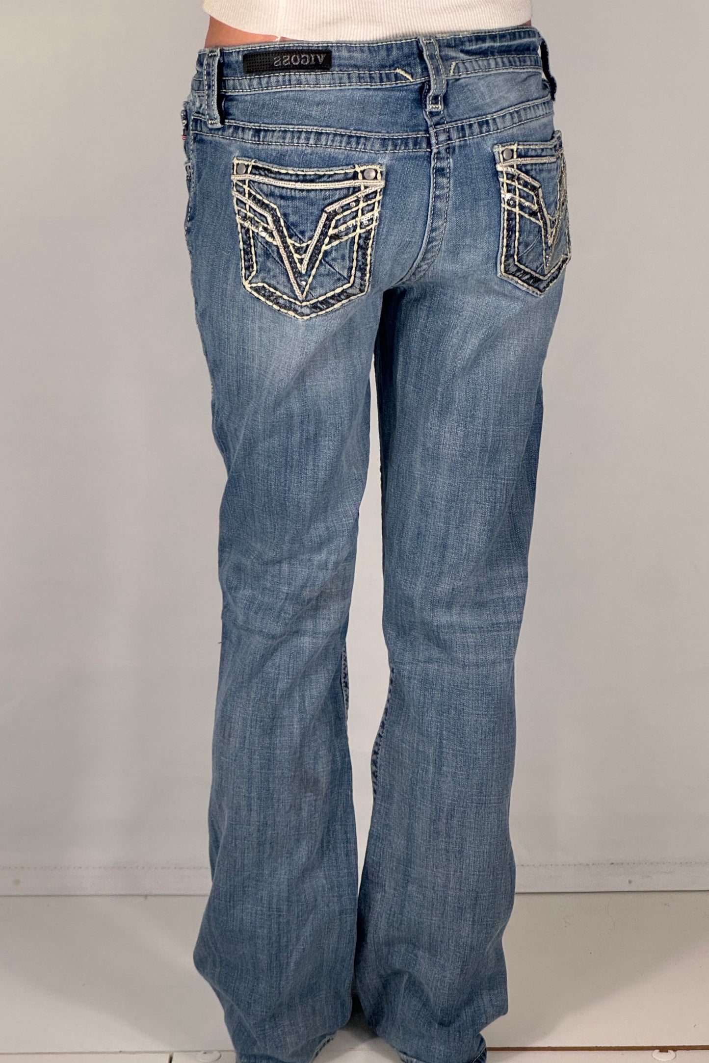 Lavtaljede jeans str: S
