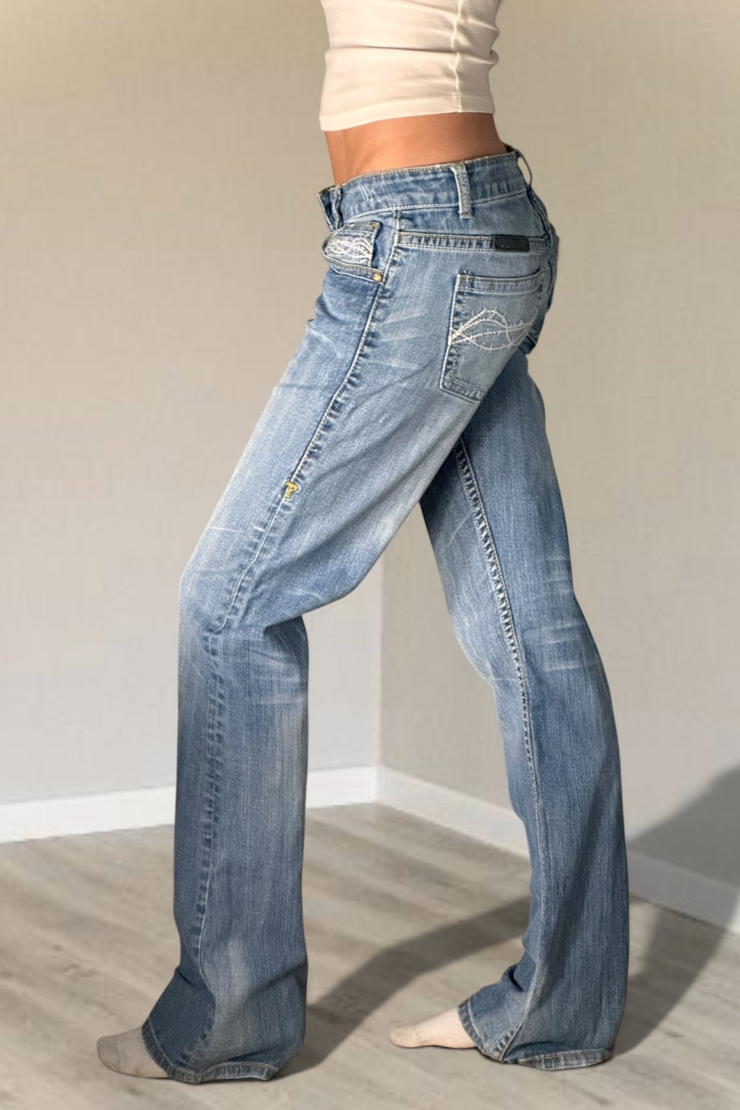 Lågmidjade jeans stl: XS