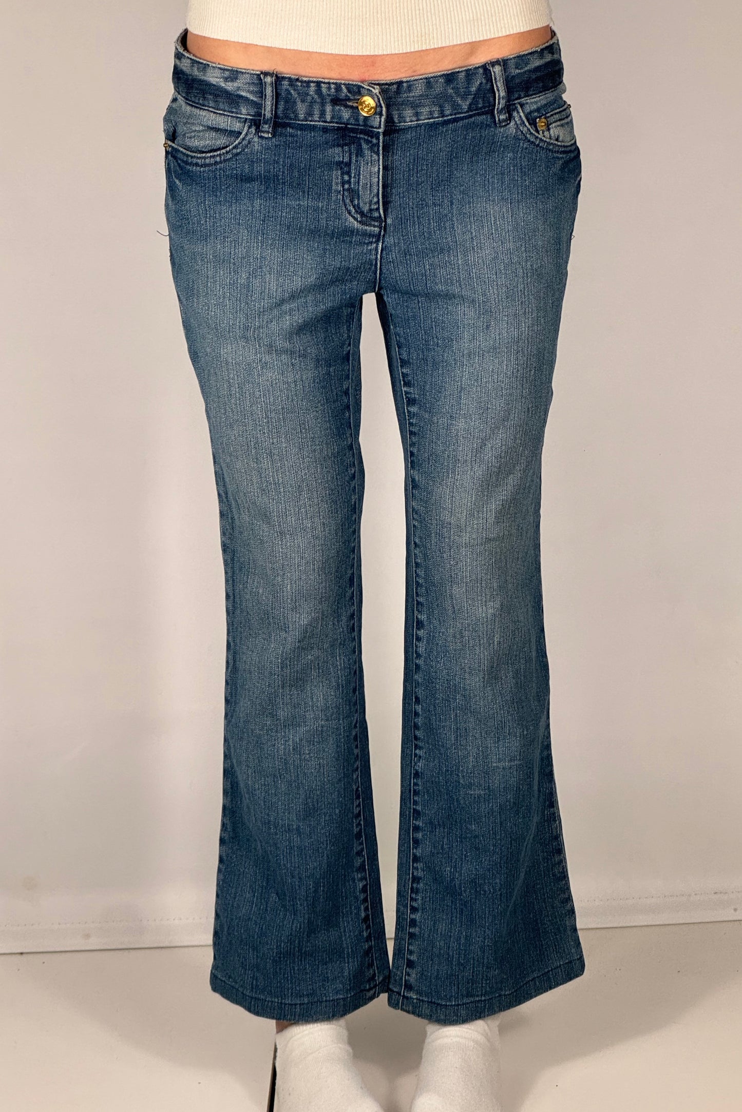 Lavtaljede jeans str: S