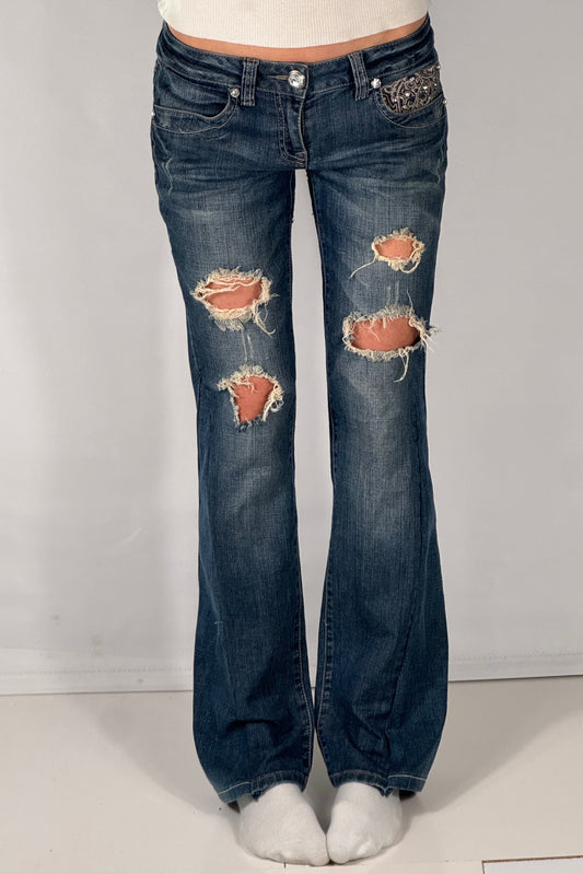 Lågmidjade jeans stl: XS