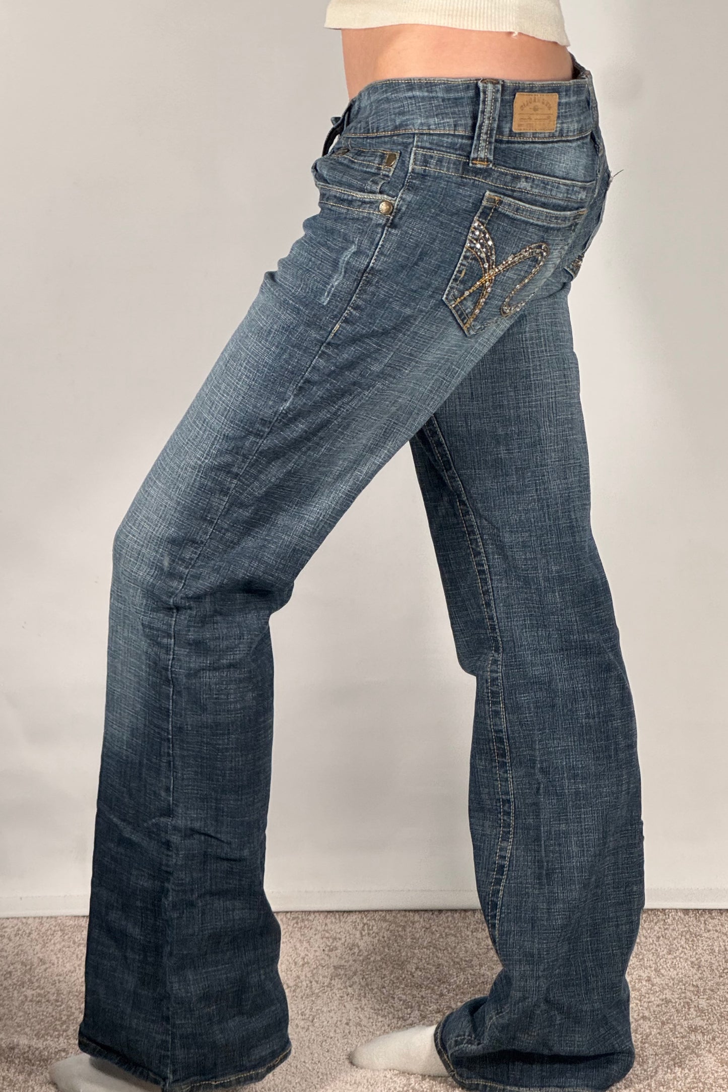 Lågmidjade jeans stl: S/M