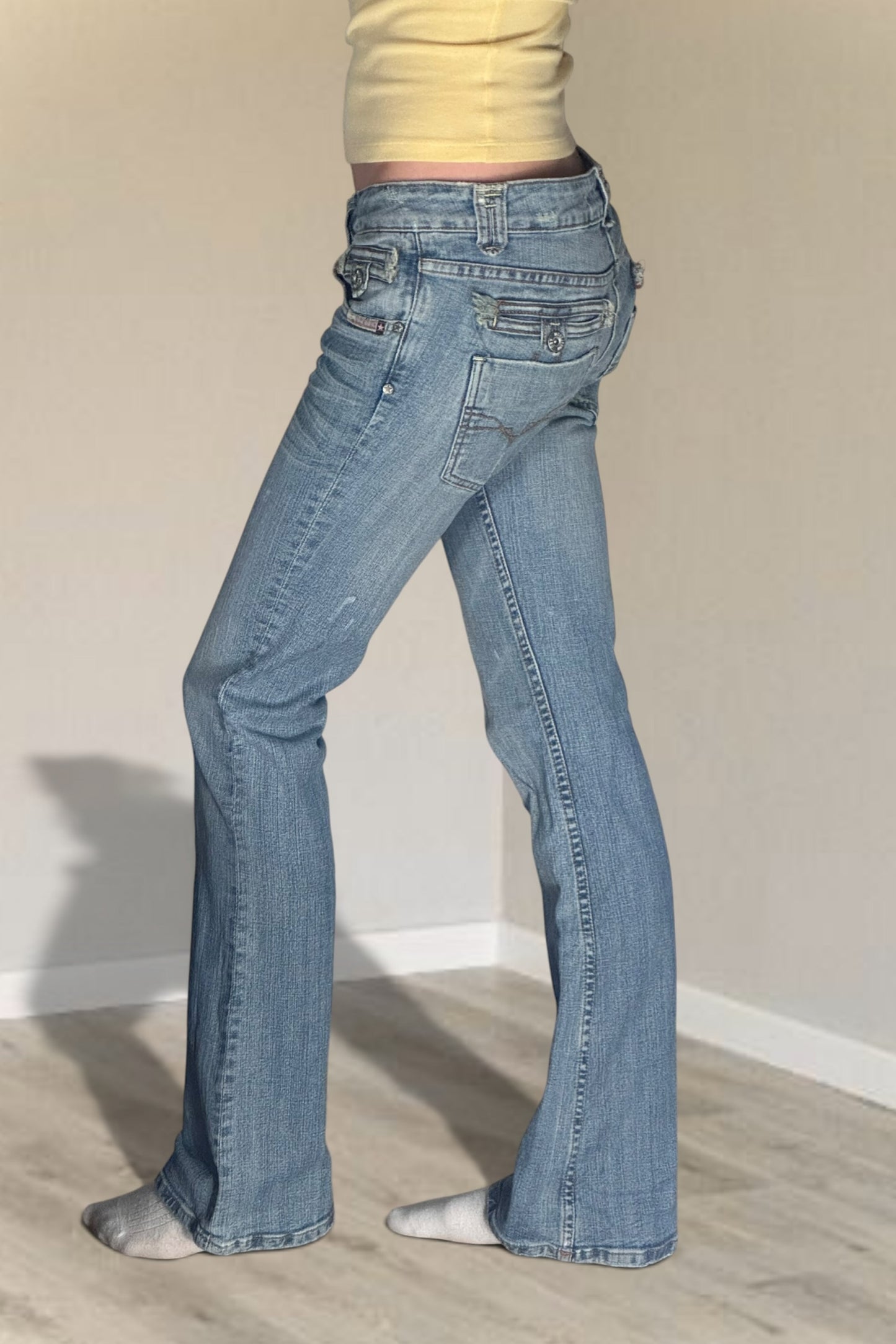 Lågmidjade jeans stl: S