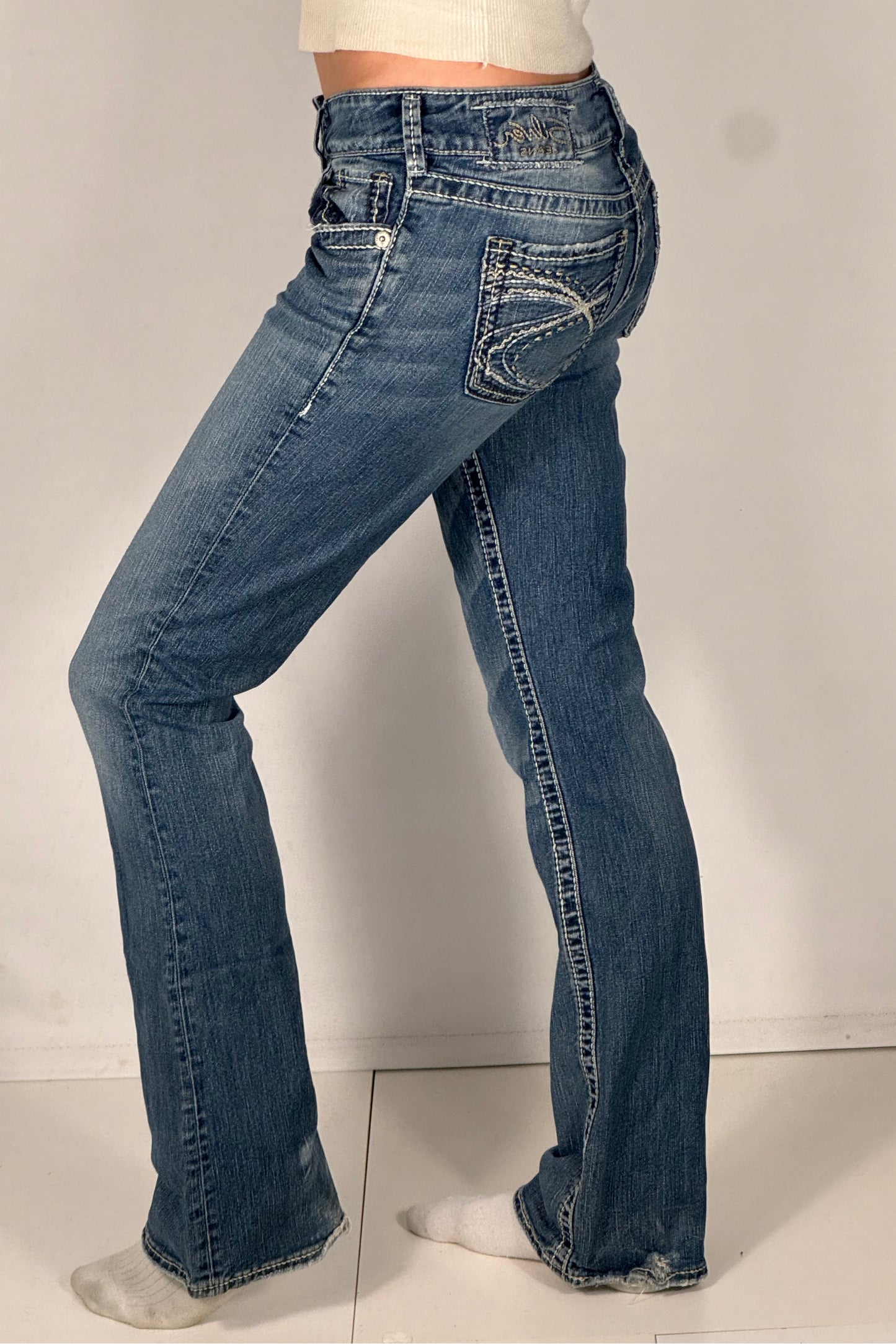 Lågmidjade jeans stl: XS