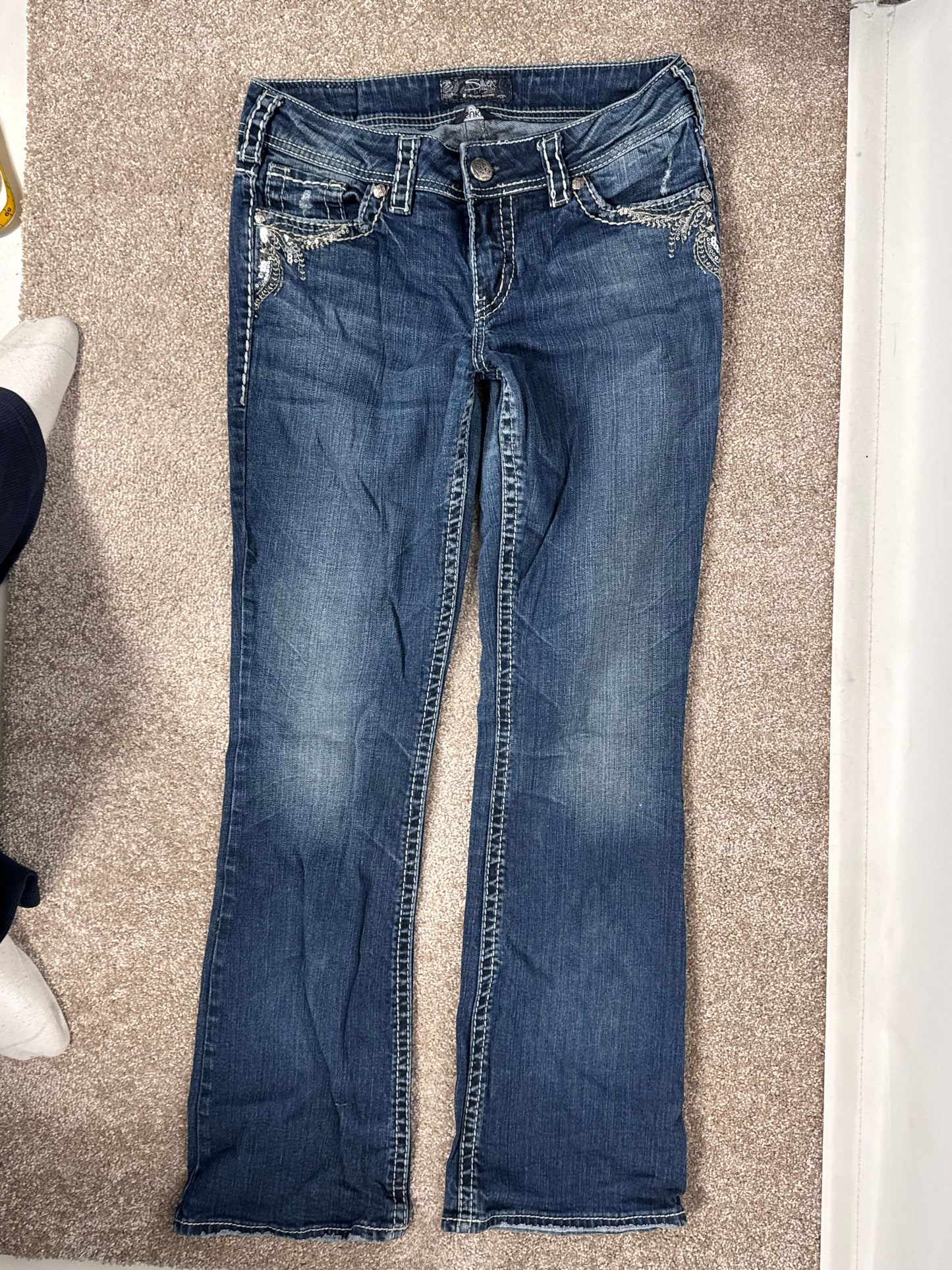 Lågmidjade jeans stl: S
