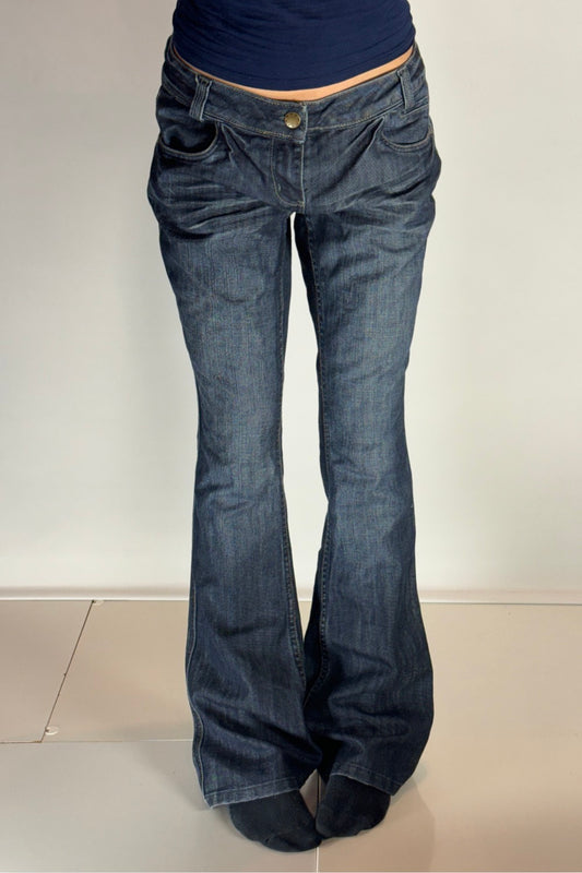 Lågmidjade jeans–stl: M