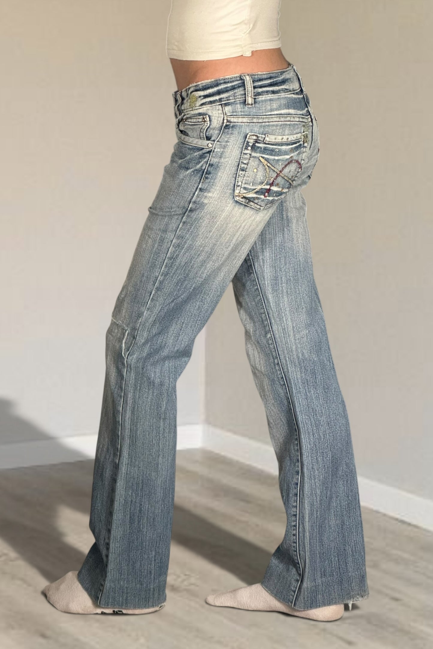 Lågmidjade jeans stl: XS