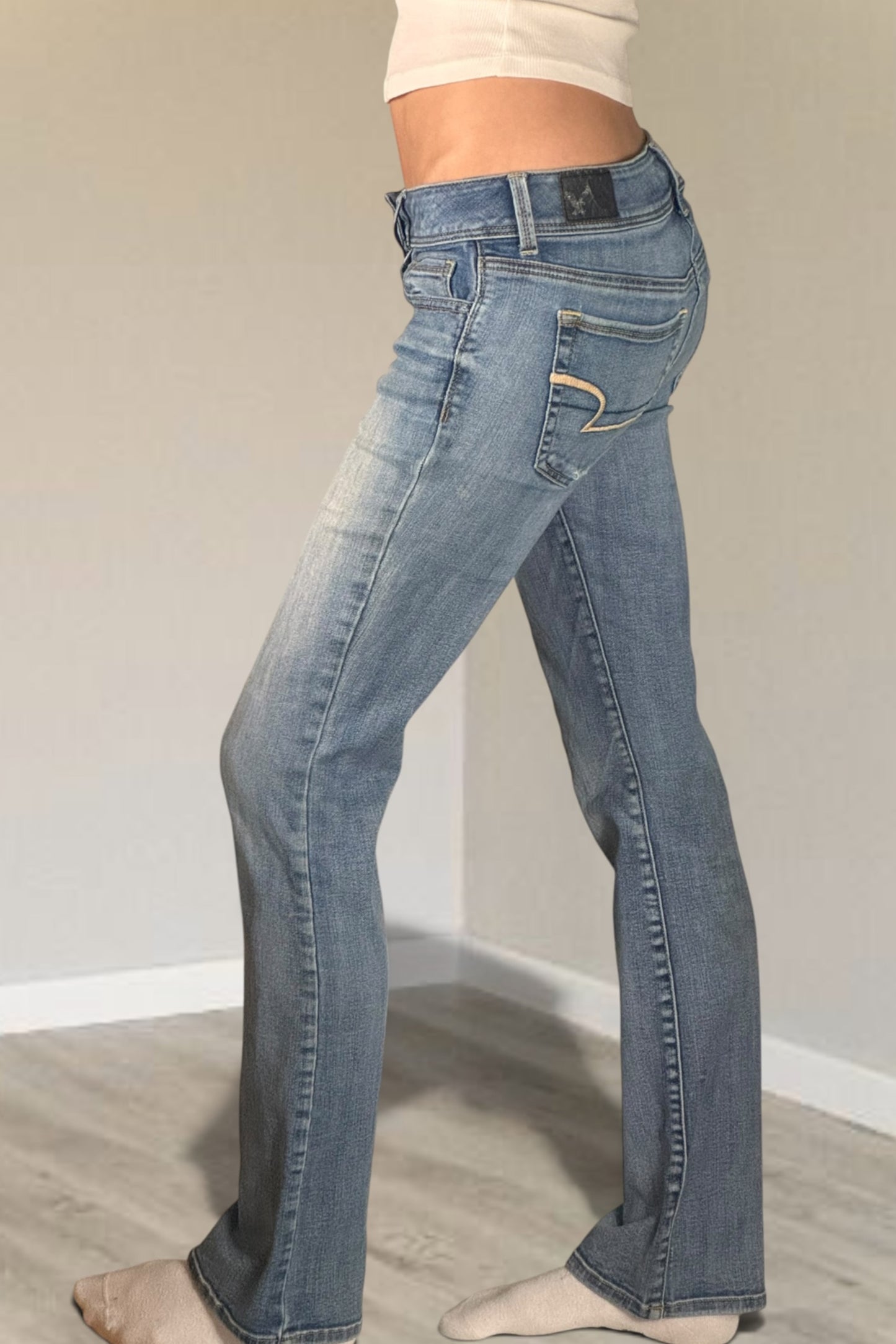 Low-rise jeans size: S
