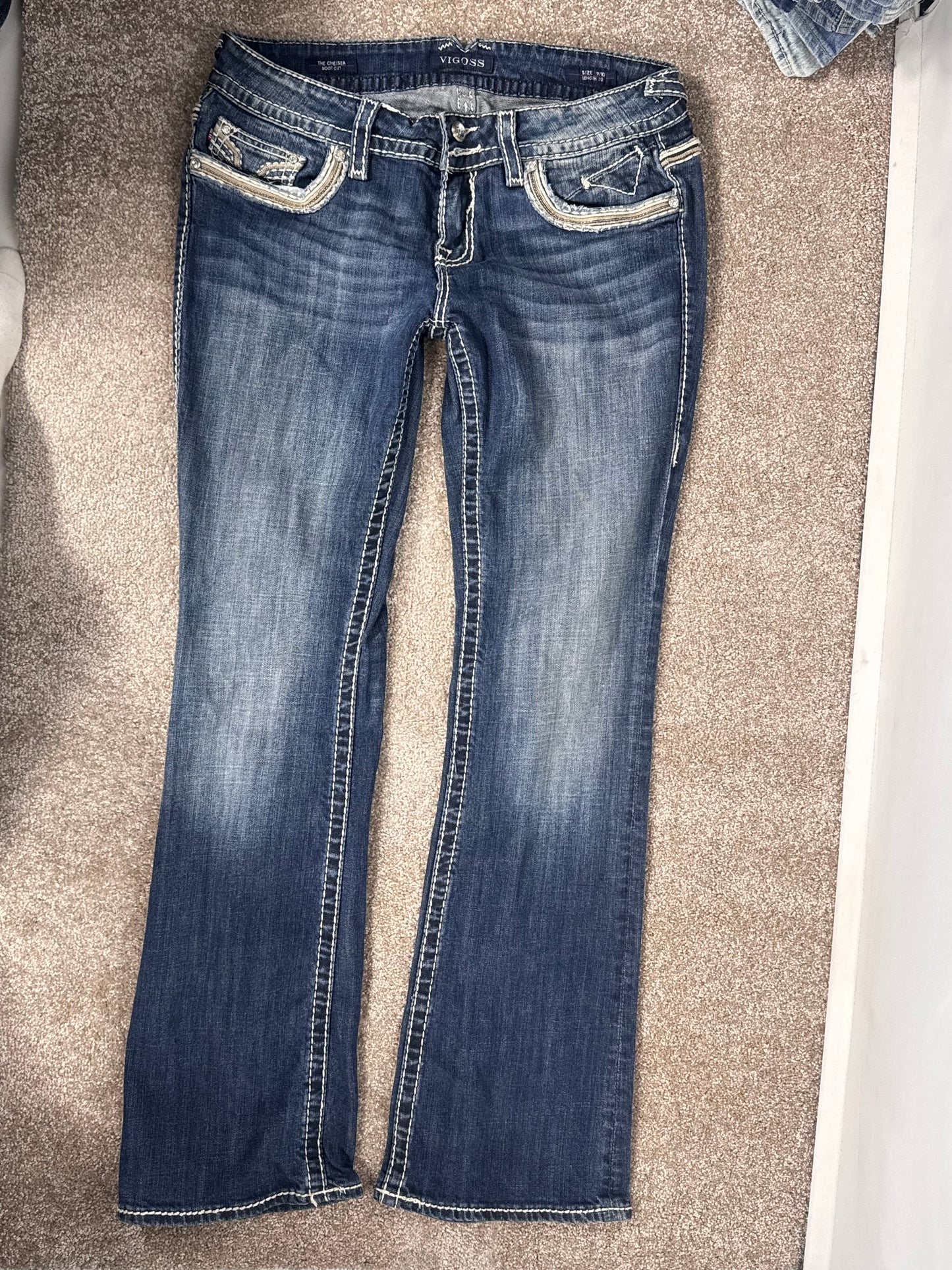 Lavtaljede jeans str: S