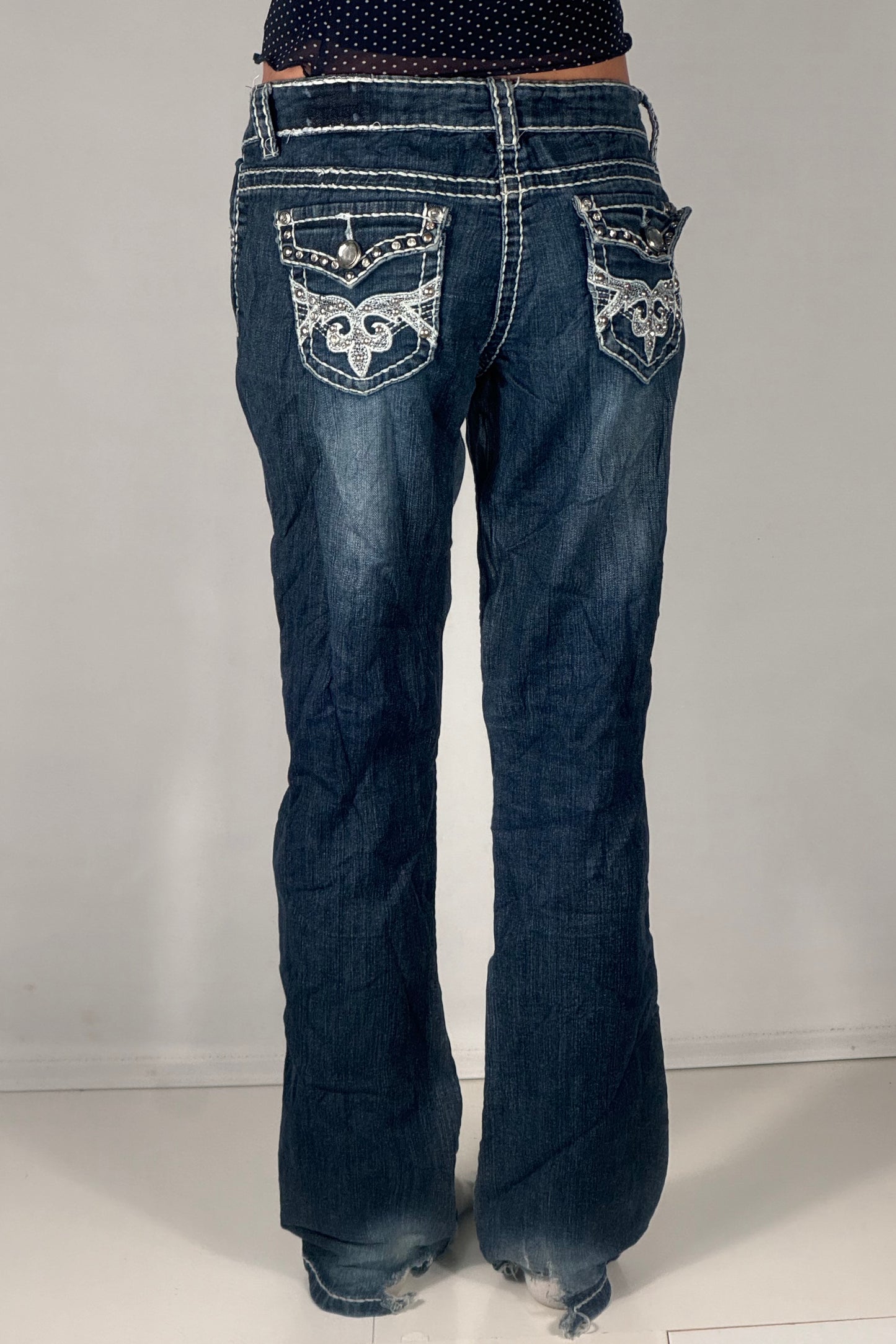 Lavt liv jeans str: S/M