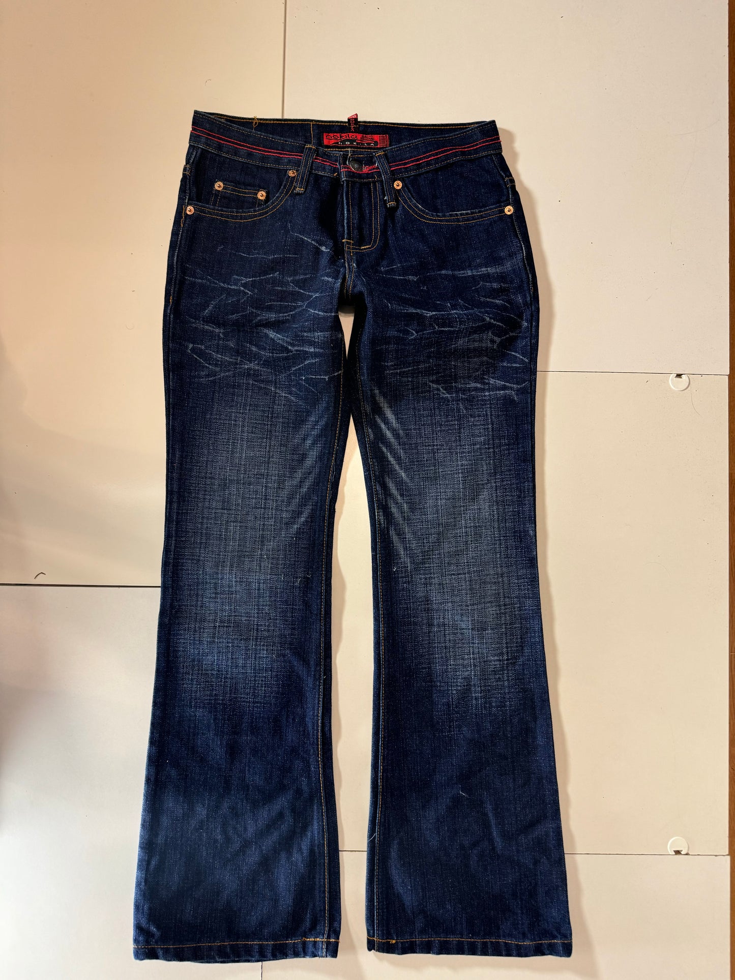 Lågmidjade jeans–stl: XS