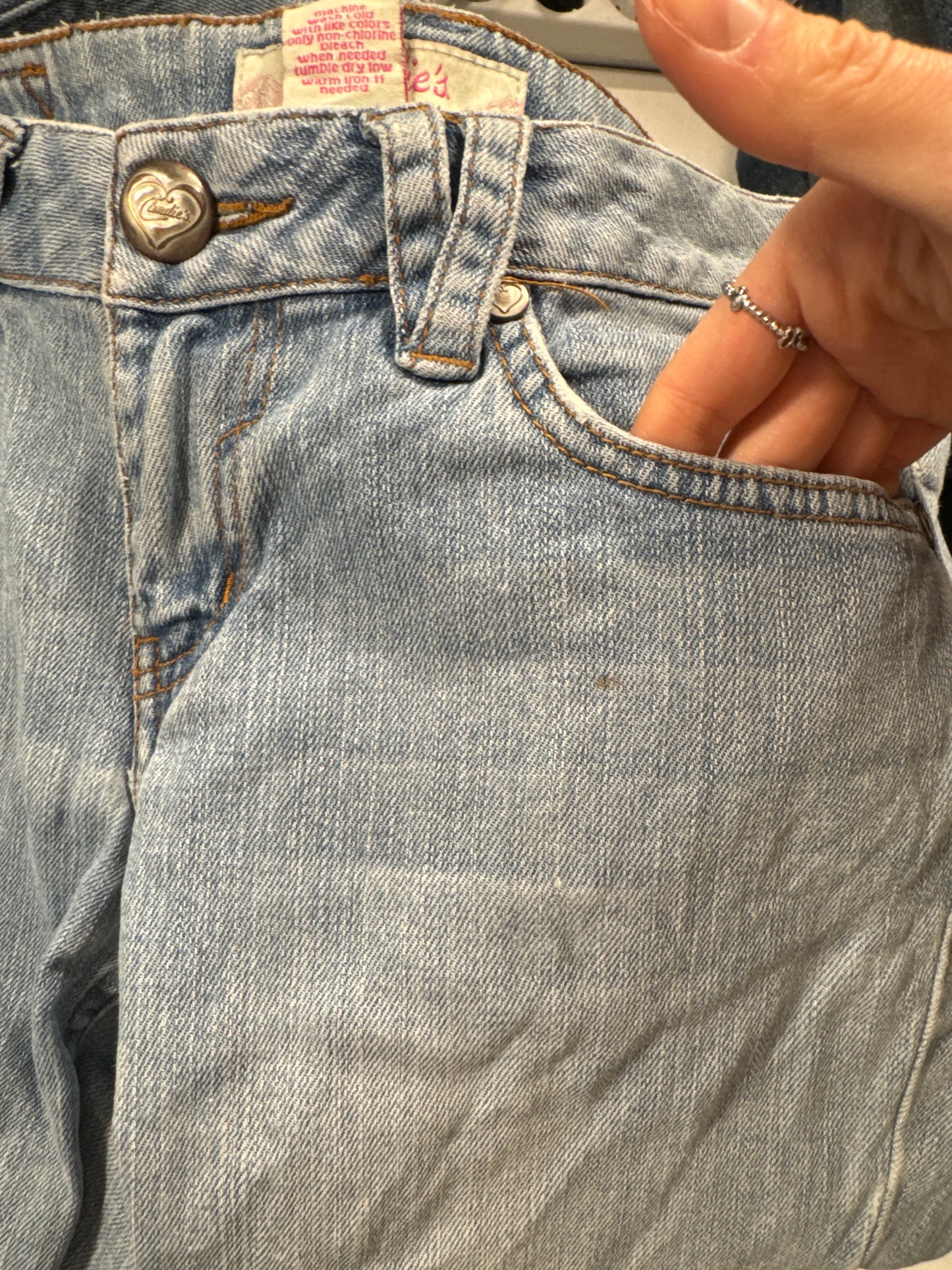 Lavtaljede jeans str: S