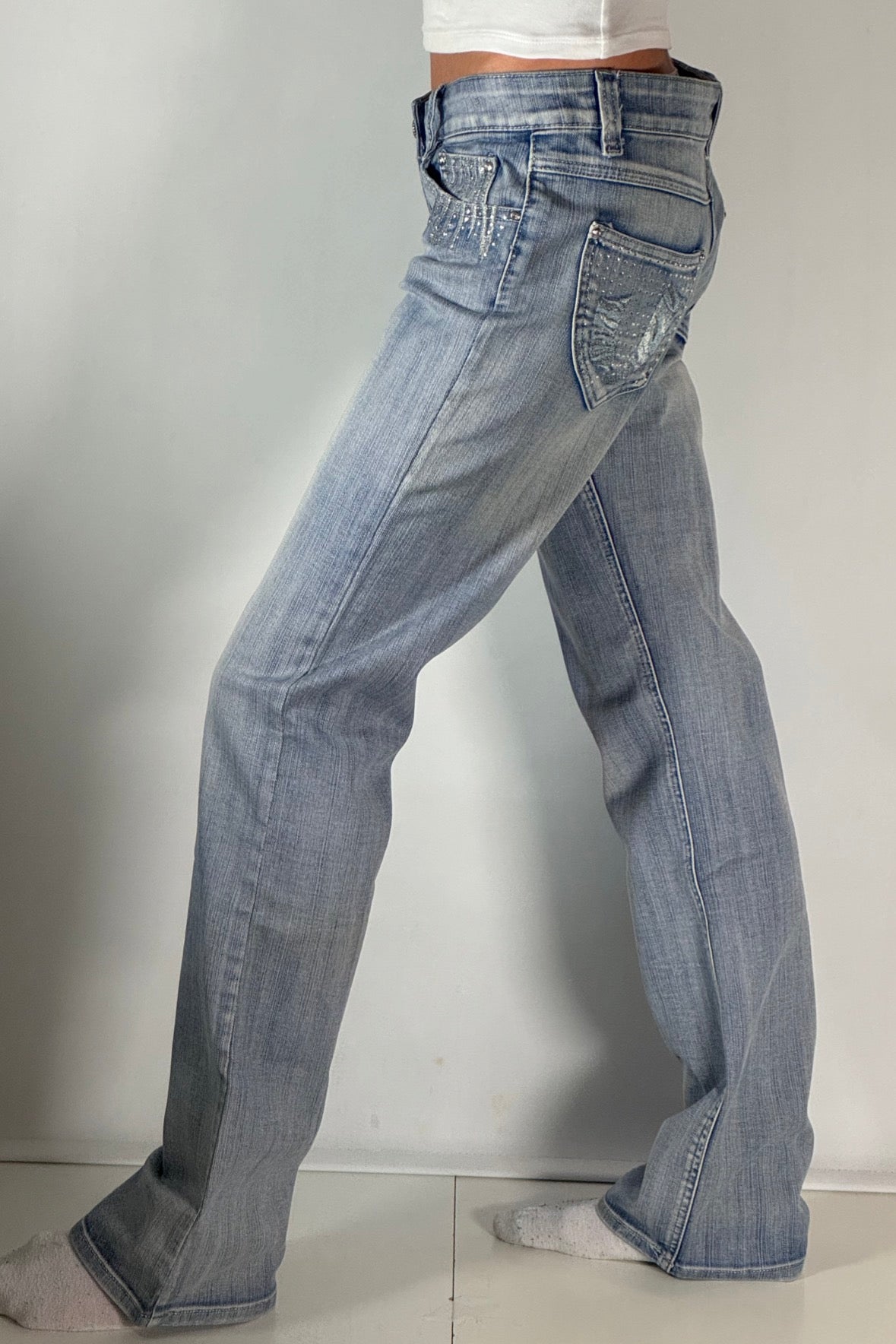 Lågmidjade jeans stl: XS/S