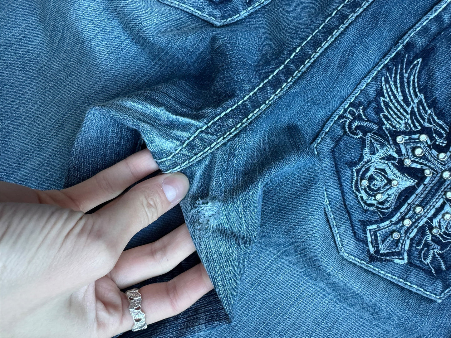 Lågmidjade jeans stl: S