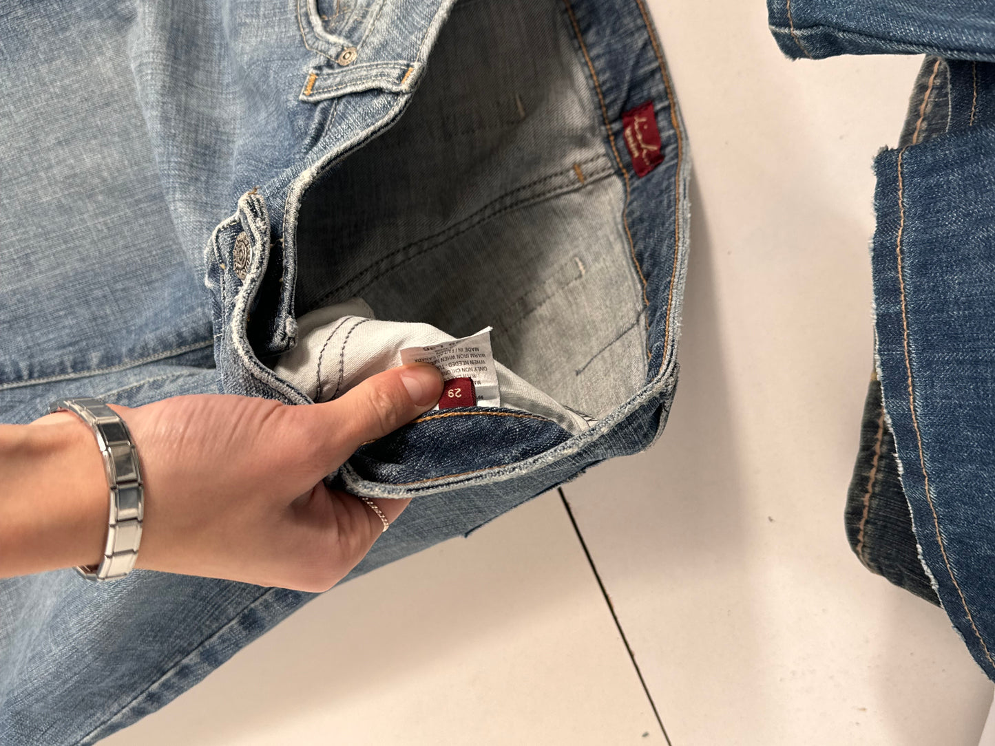 Lågmidjade jeans stl: S