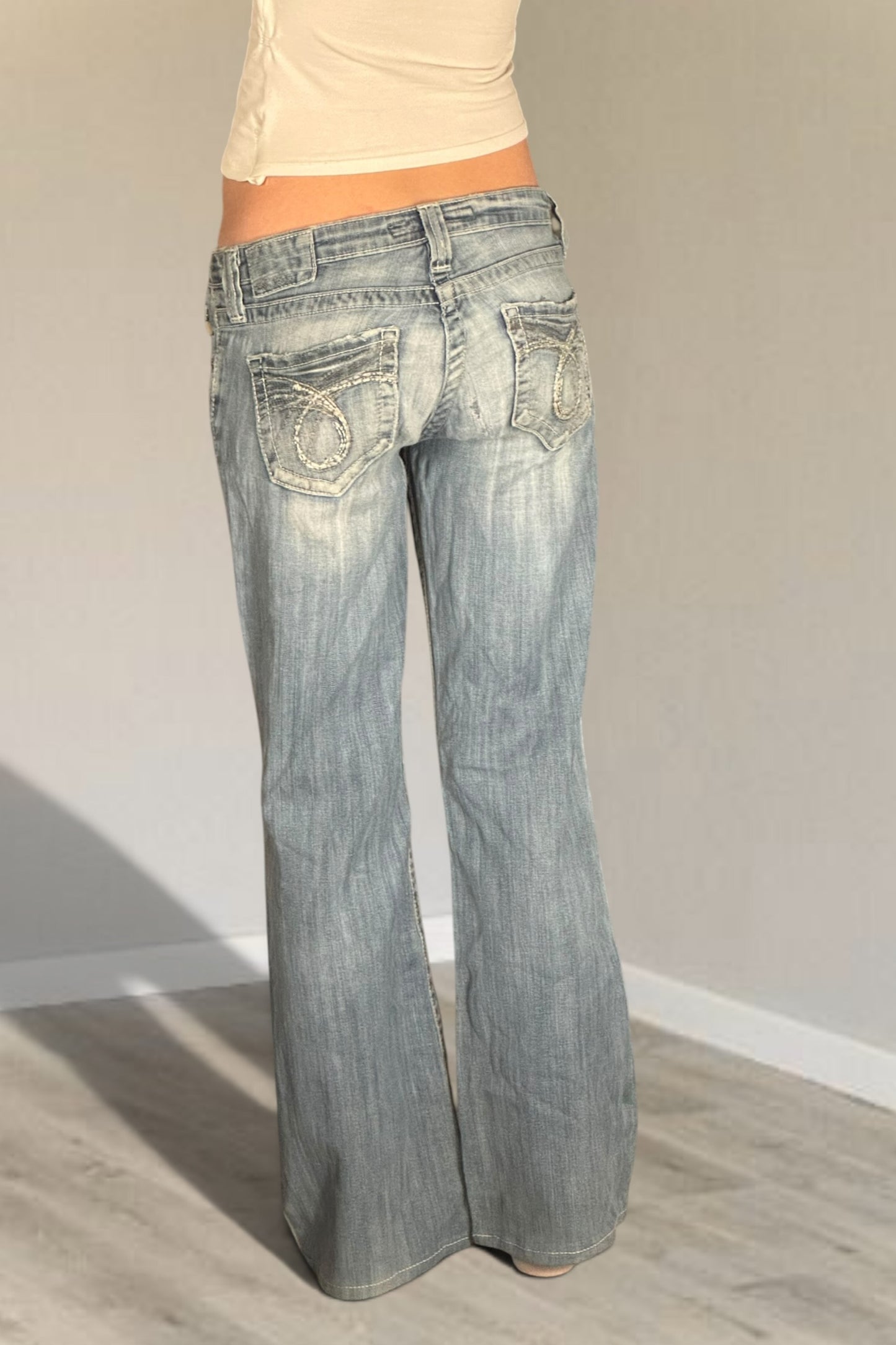 Lågmidjade jeans stl: S