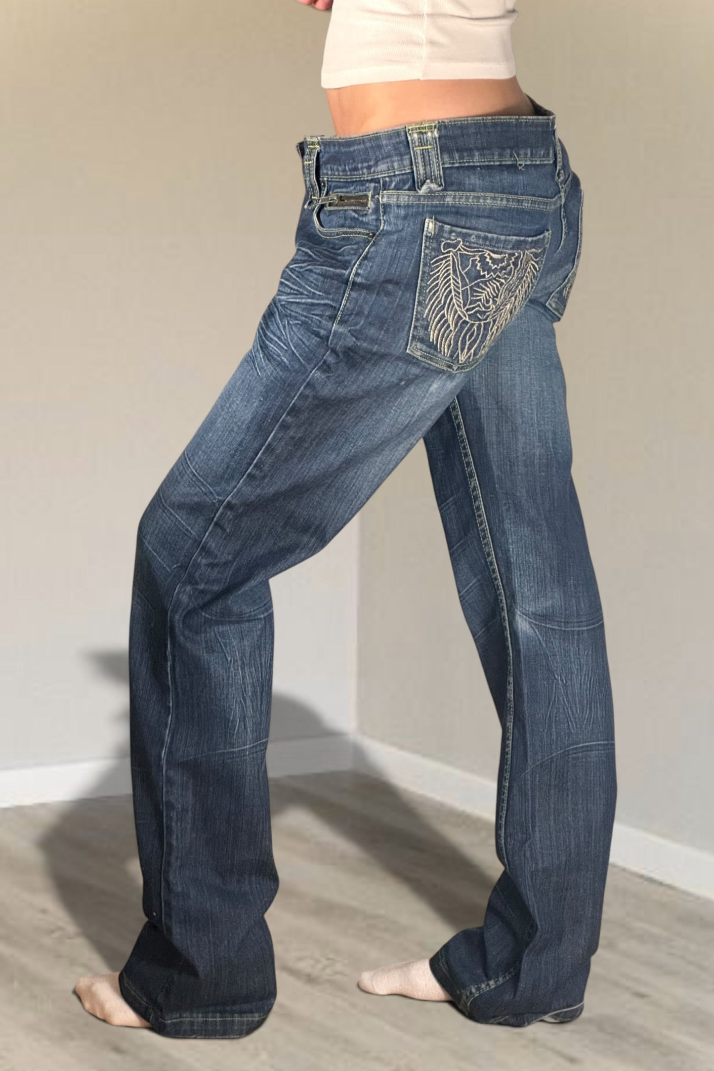 Lågmidjade jeans stl: M