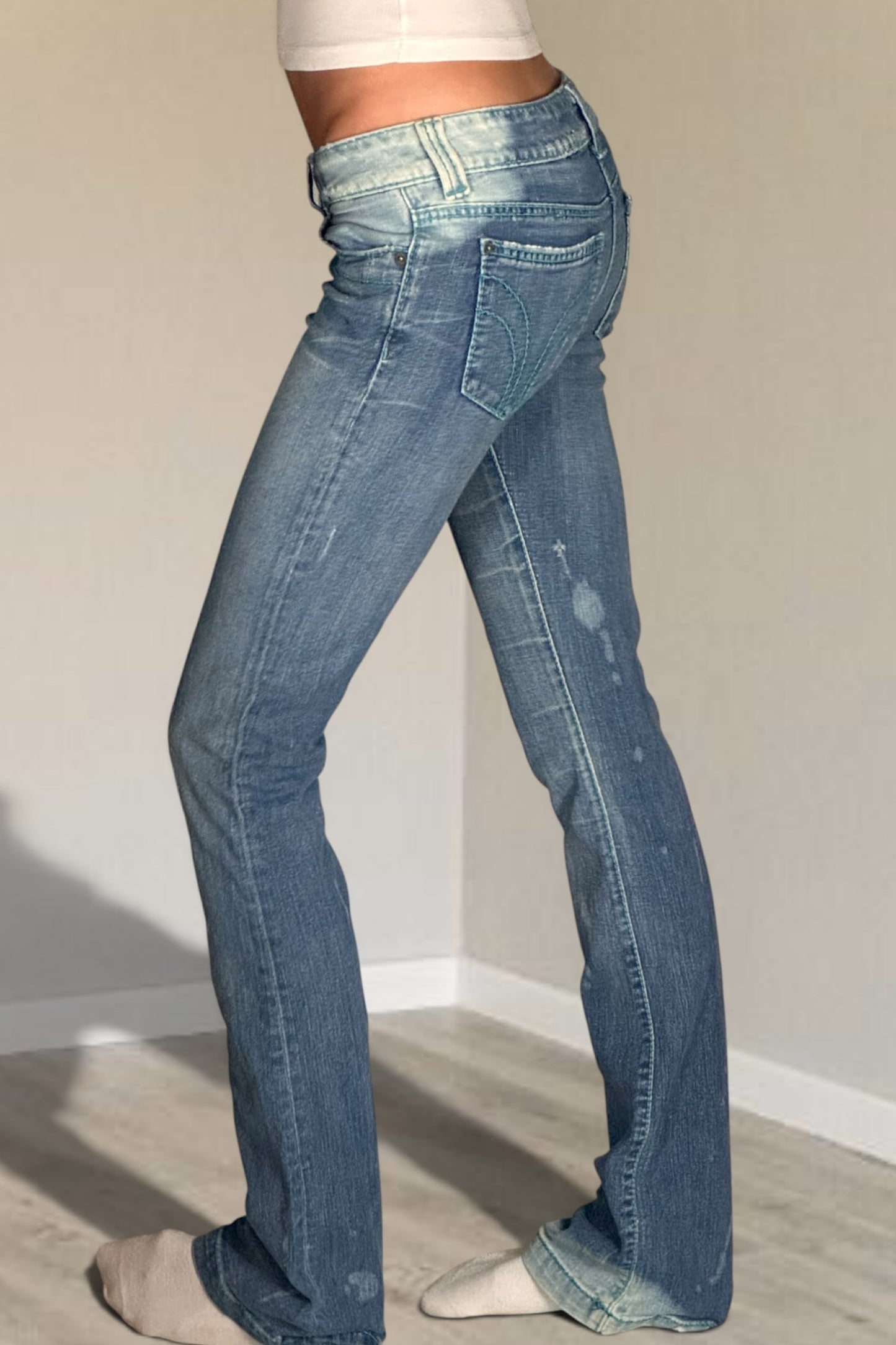 Lågmidjade jeans stl: XXS