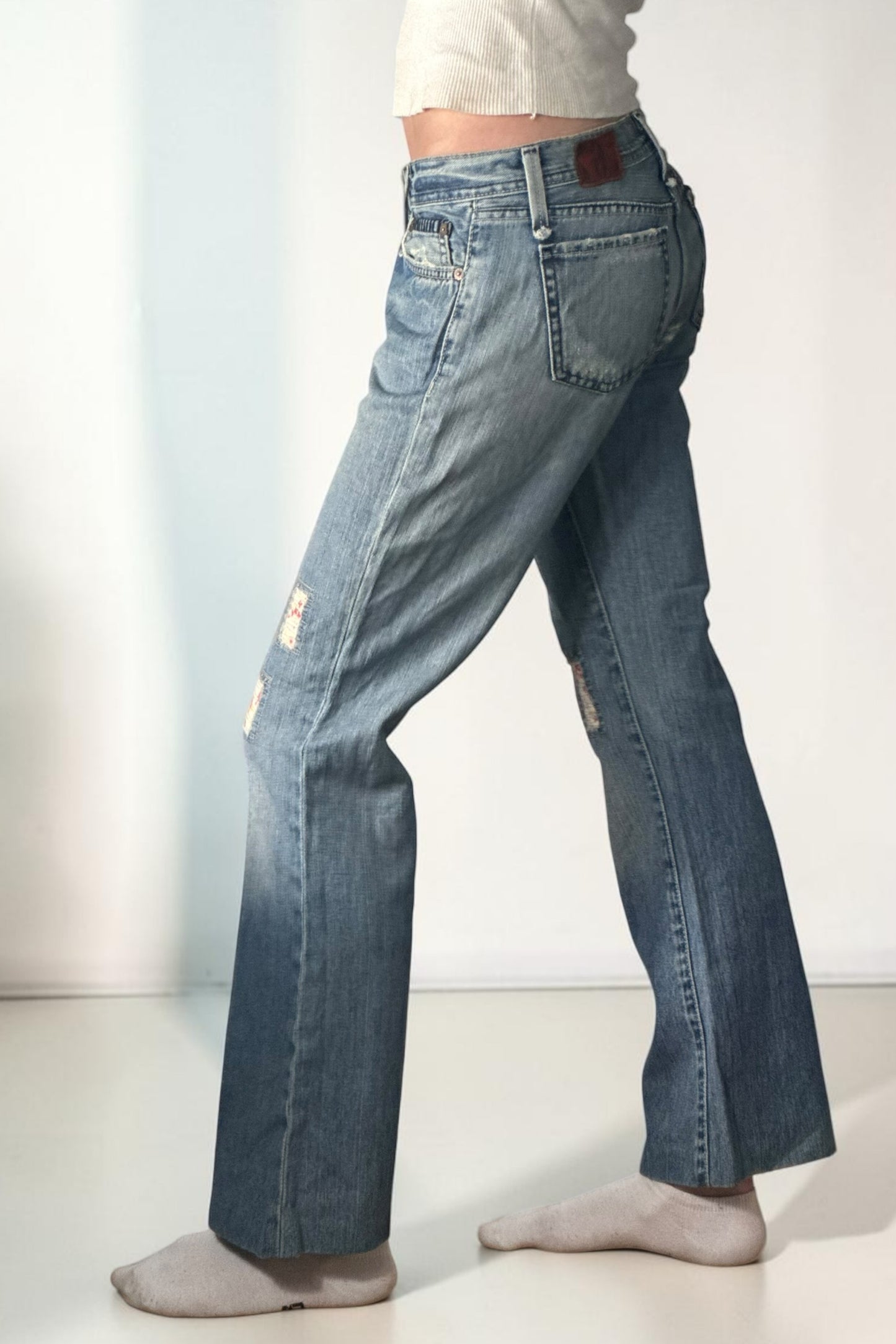 Lavlivede jeans str: XS
