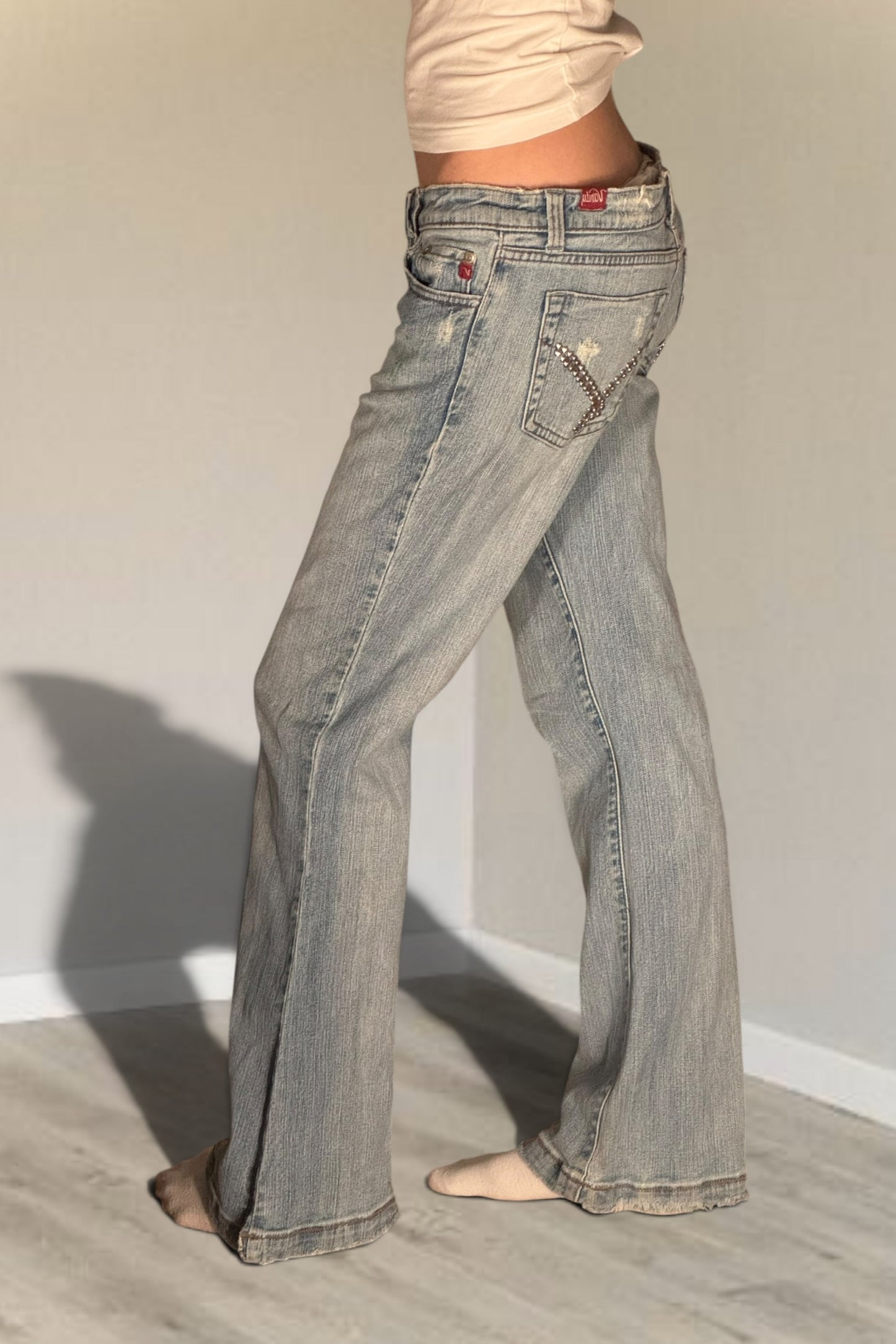 Lågmidjade jeans stl: S