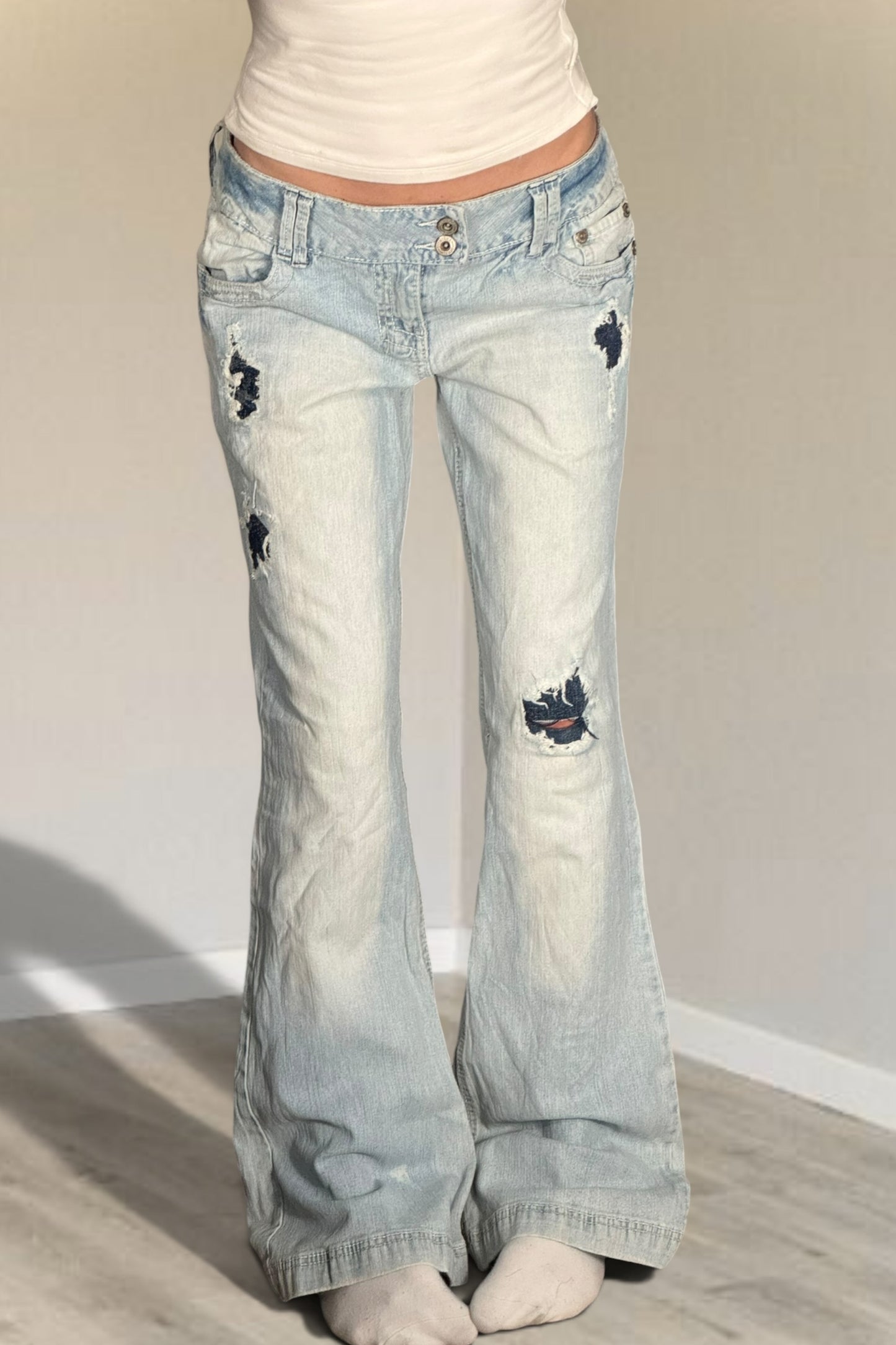 Lågmidjade jeans stl: M