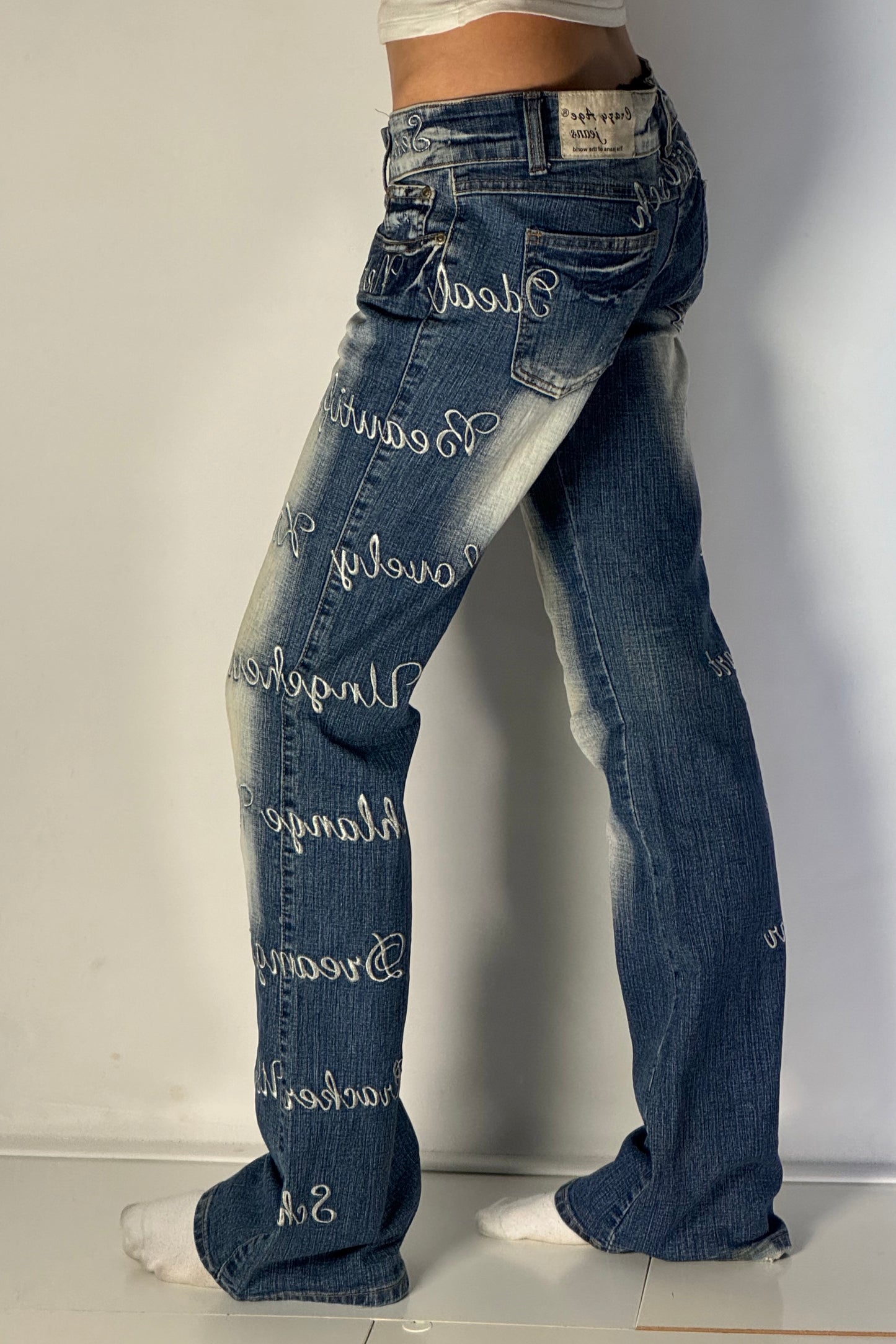 Lågmidjade jeans stl: S