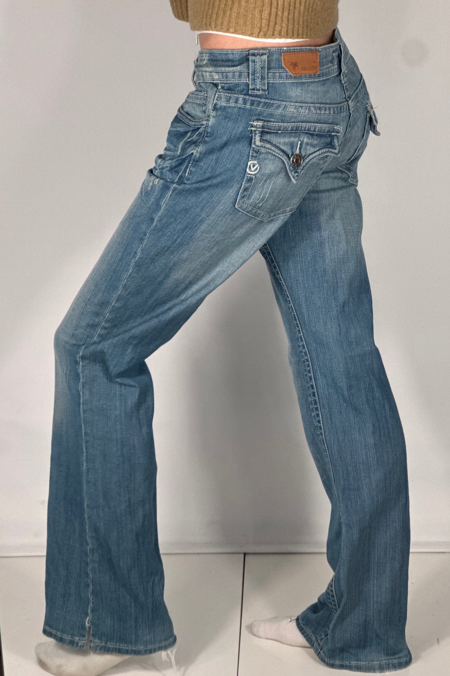 Lavtaljede jeans str: S