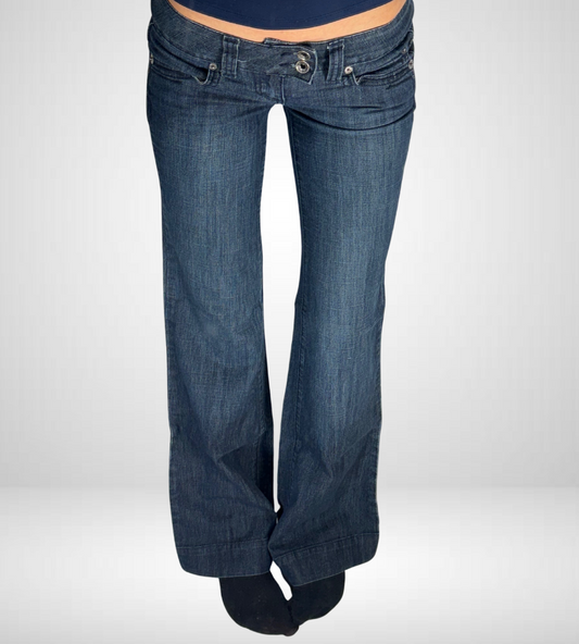 Lågmidjade jeans–stl: S