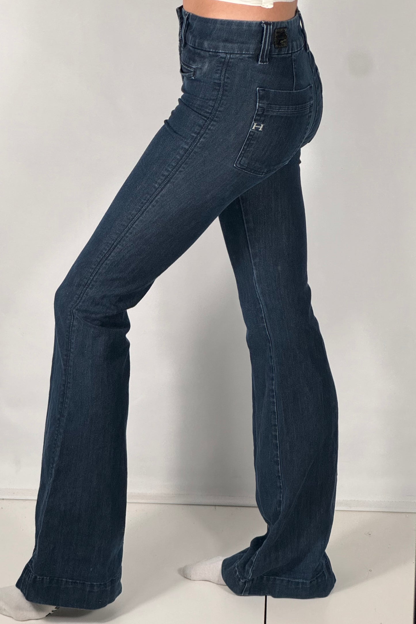 Utsvängda jeans stl: XXS