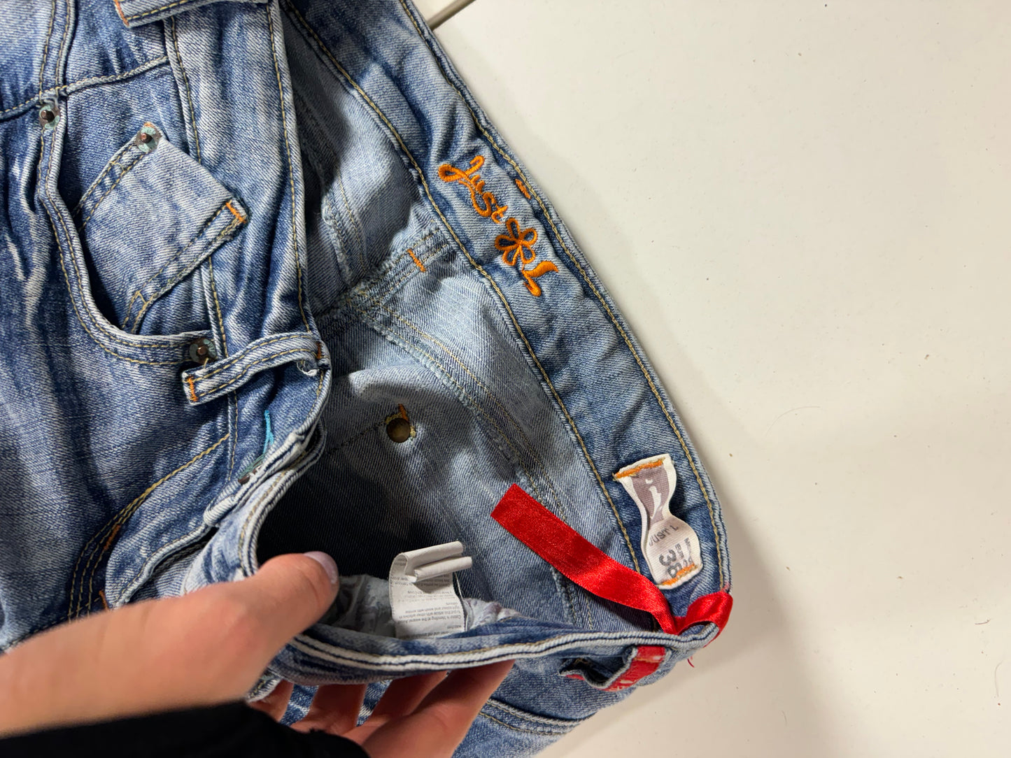 Lågmidjade jeans stl: S