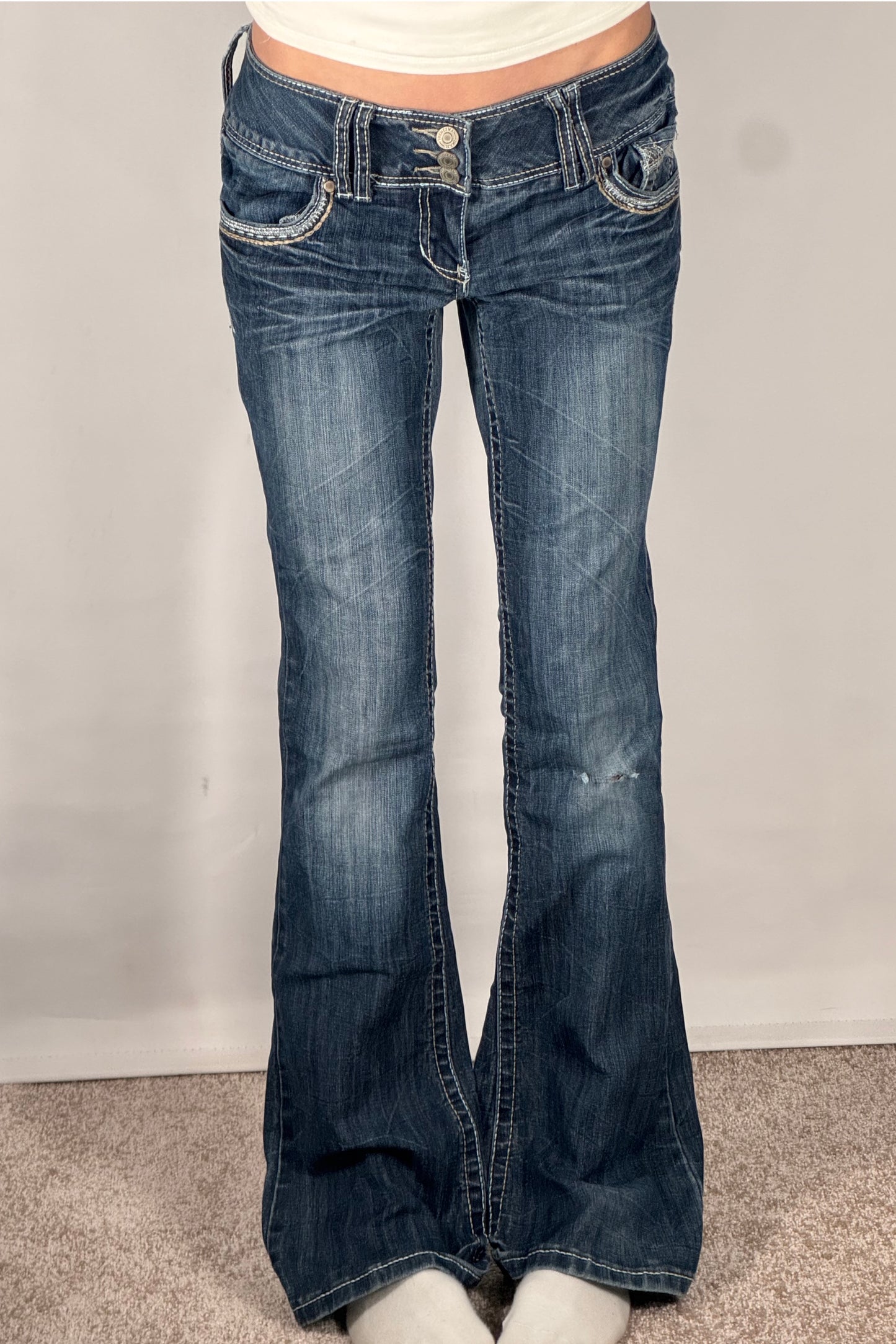 Lågmidjade jeans stl: S/M
