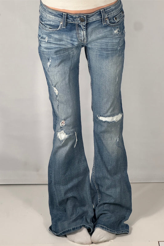 Lavtaljede jeans str: S