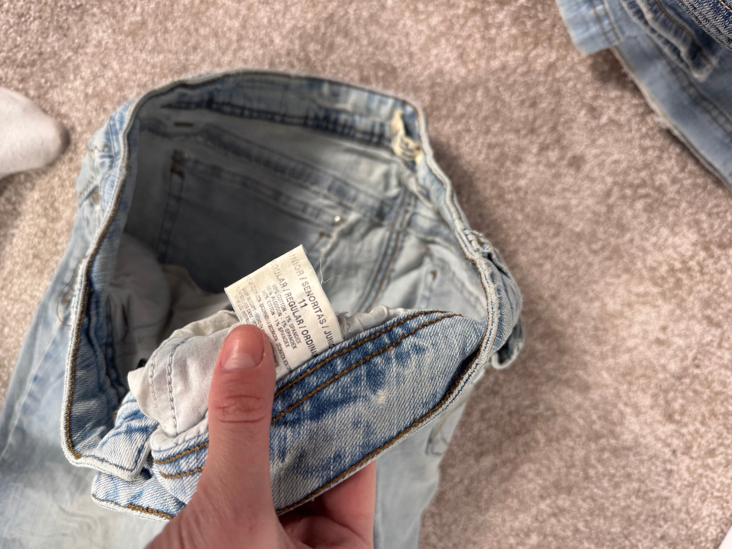 Lågmidjade jeans stl: M