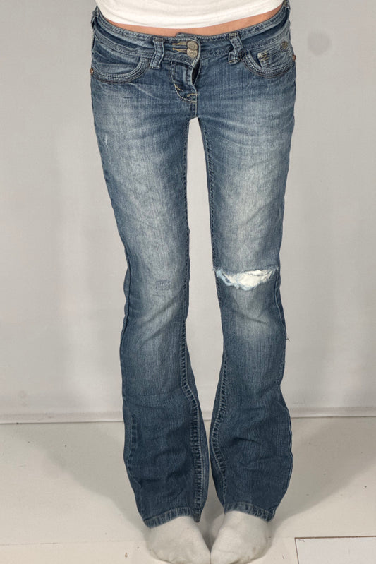 Lavtaljede jeans str: S