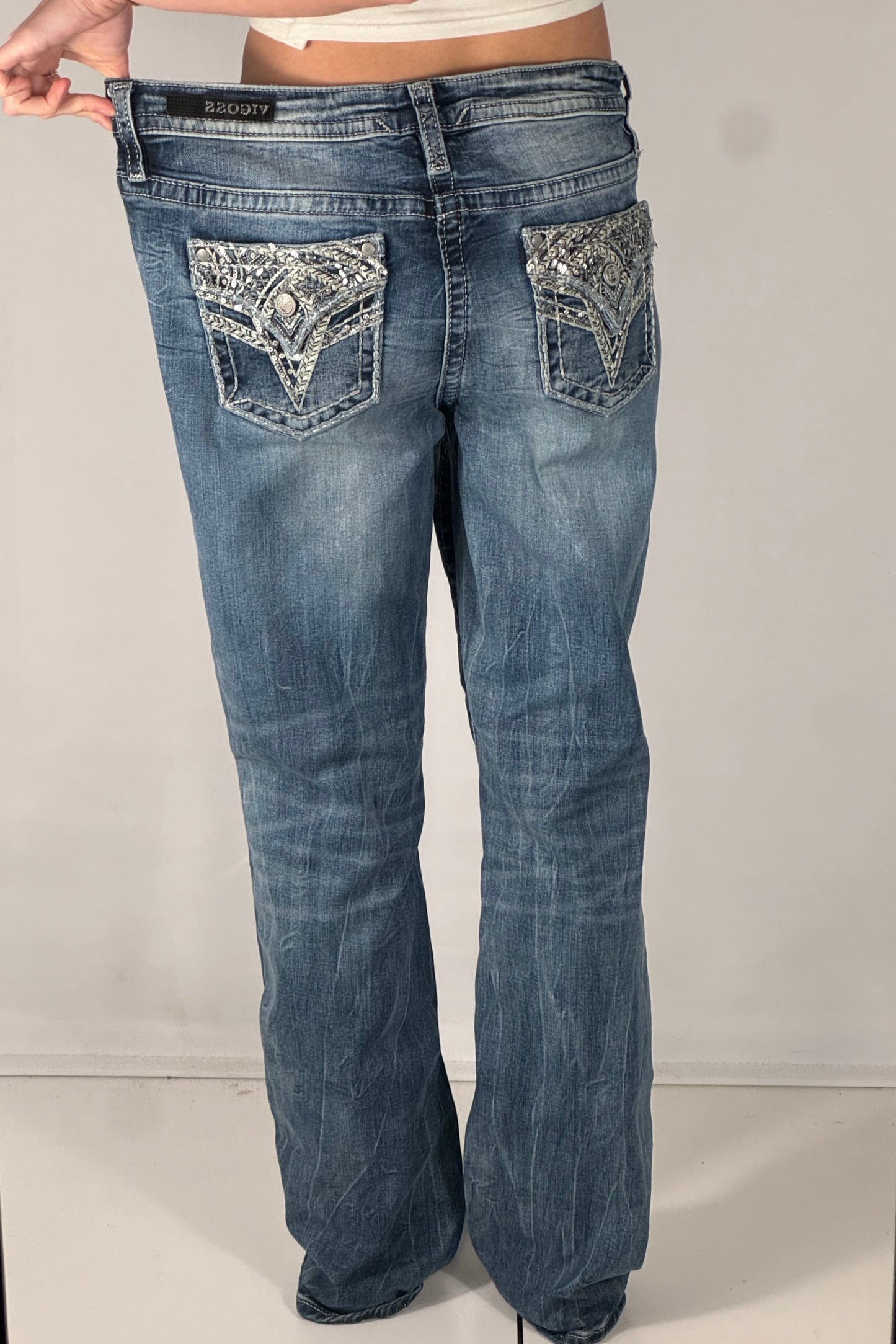 Lågmidjade jeans stl: