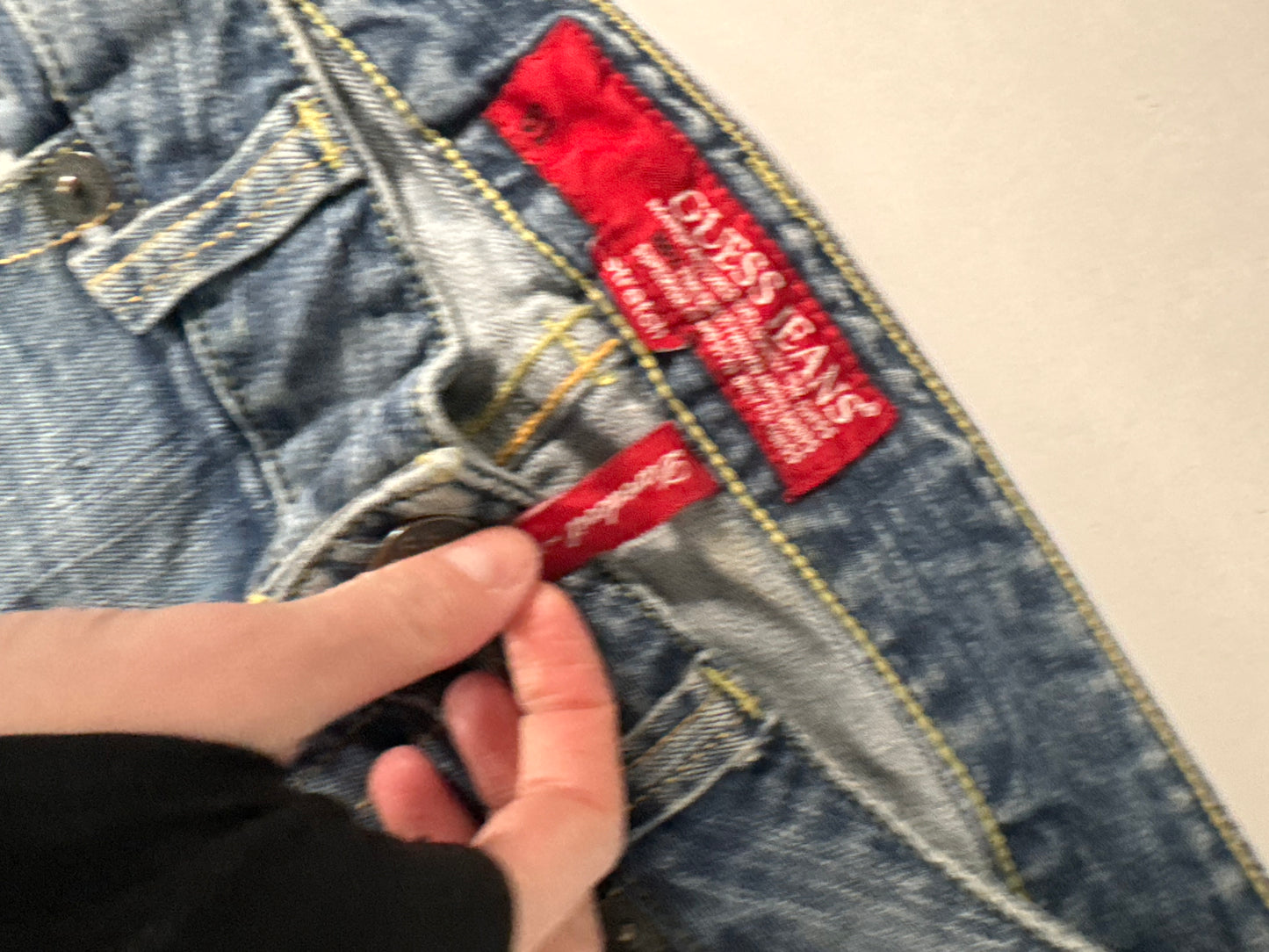 Lavtaljede jeans str: S