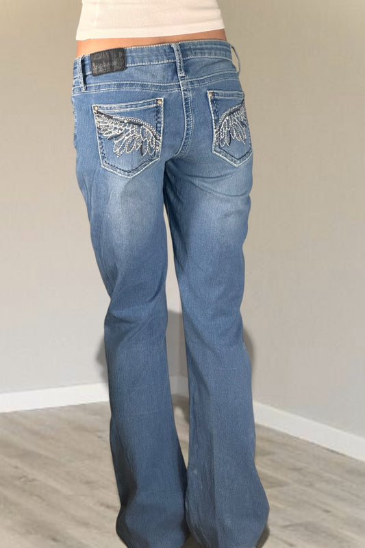 Lågmidjade jeans stl: S
