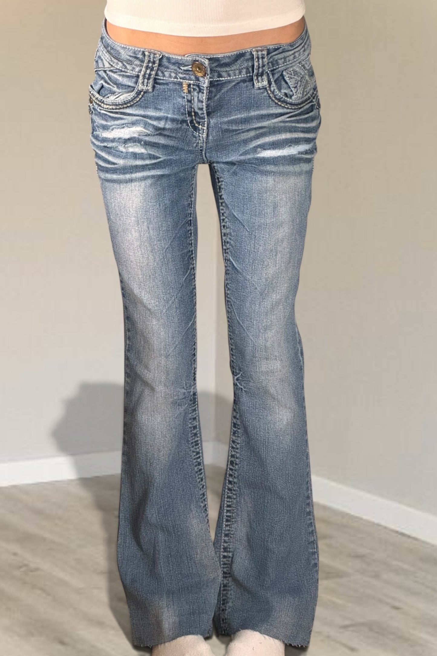 Lågmidjade jeans stl: S