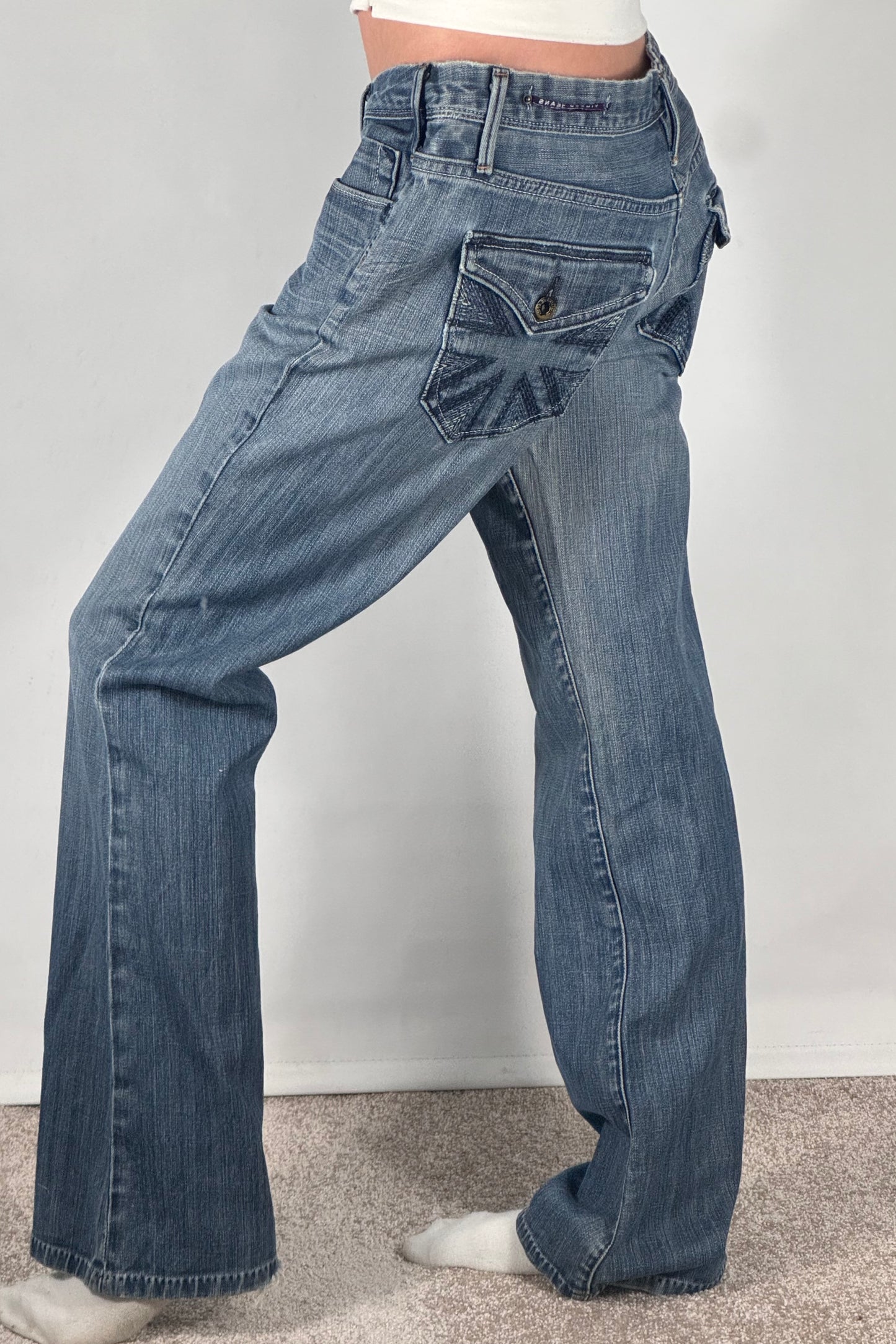 Lågmidjade jeans stl: M