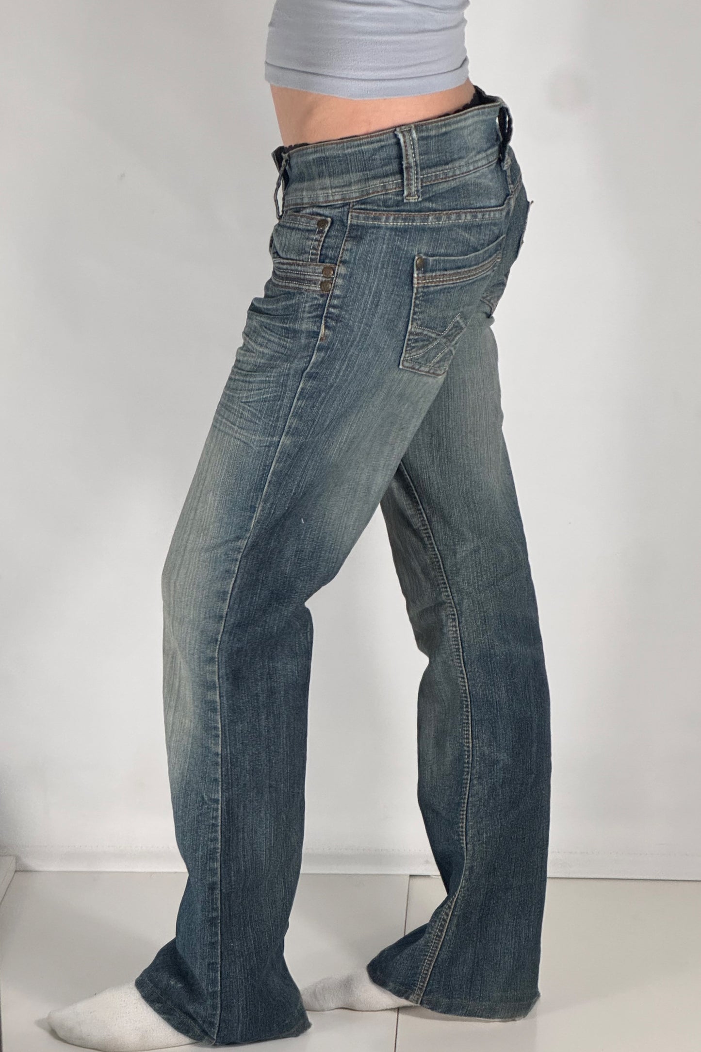 Lågmidjade jeans stl: S/M
