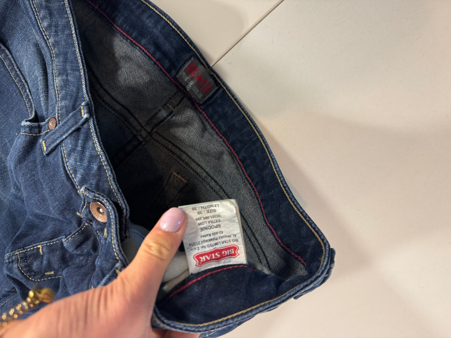 Lågmidjade jeans stl: S