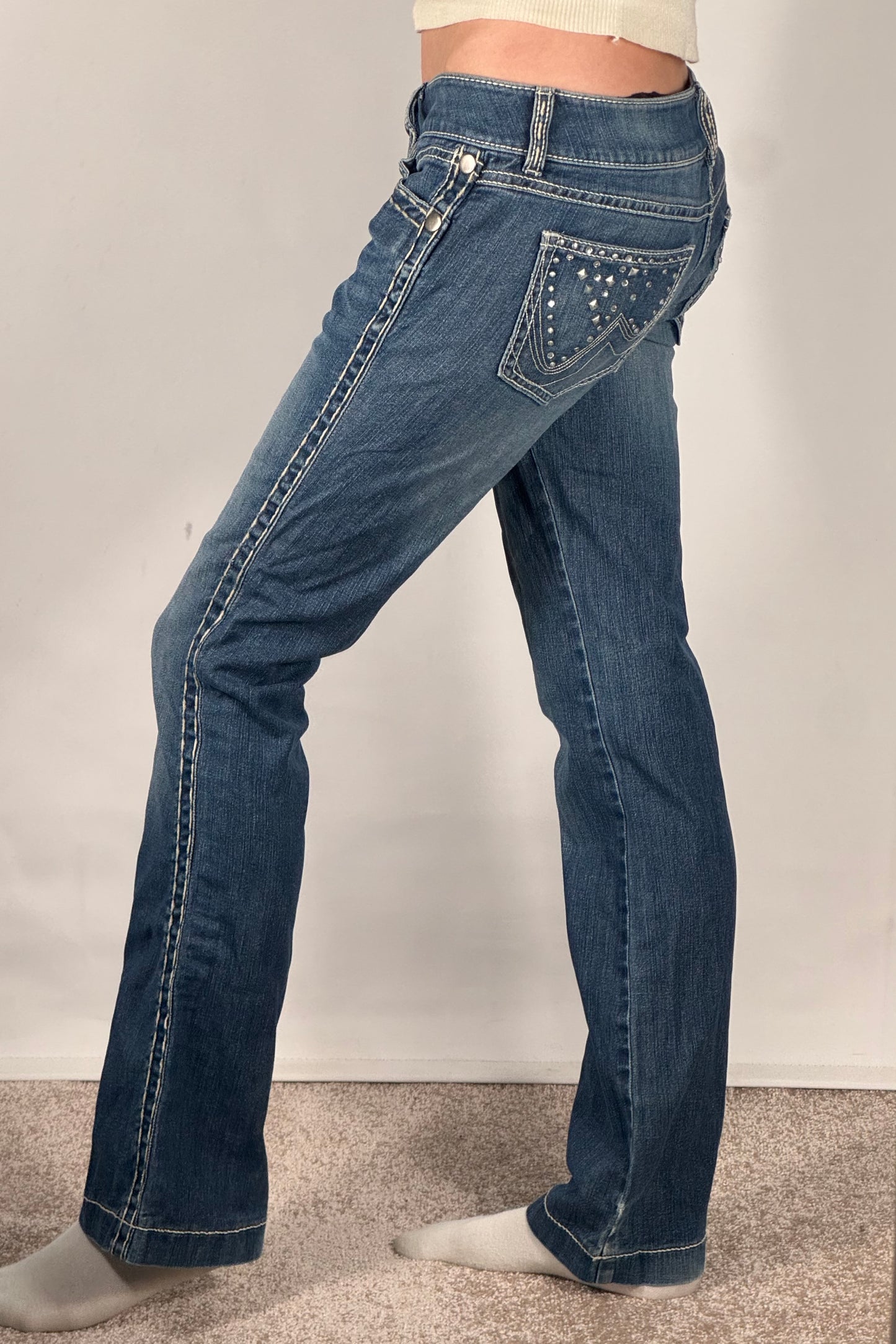 Lågmidjade jeans stl: XS